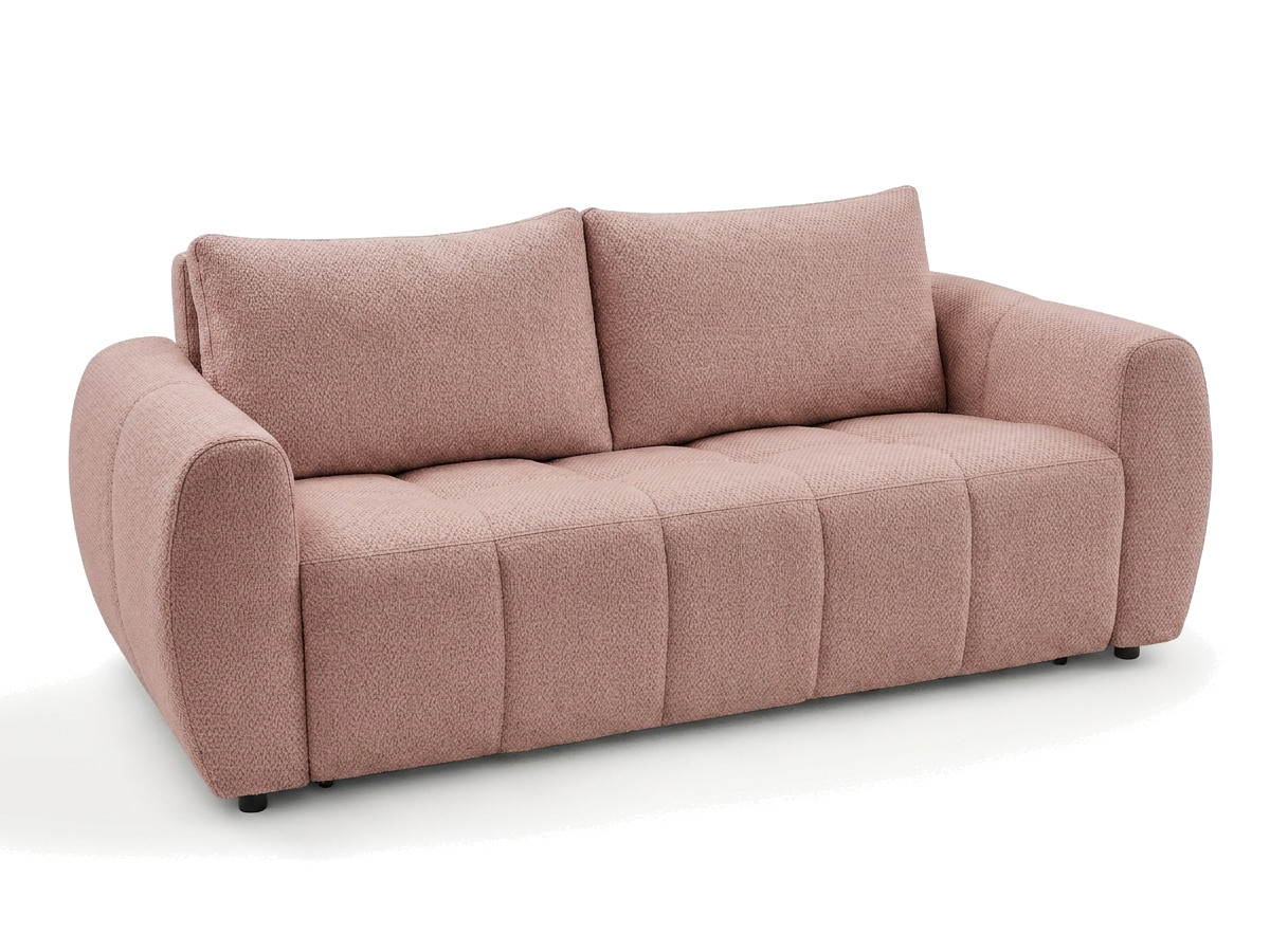 Bobochic Fuji Schlafsofa 3-Sitzer Stoff Rosa
