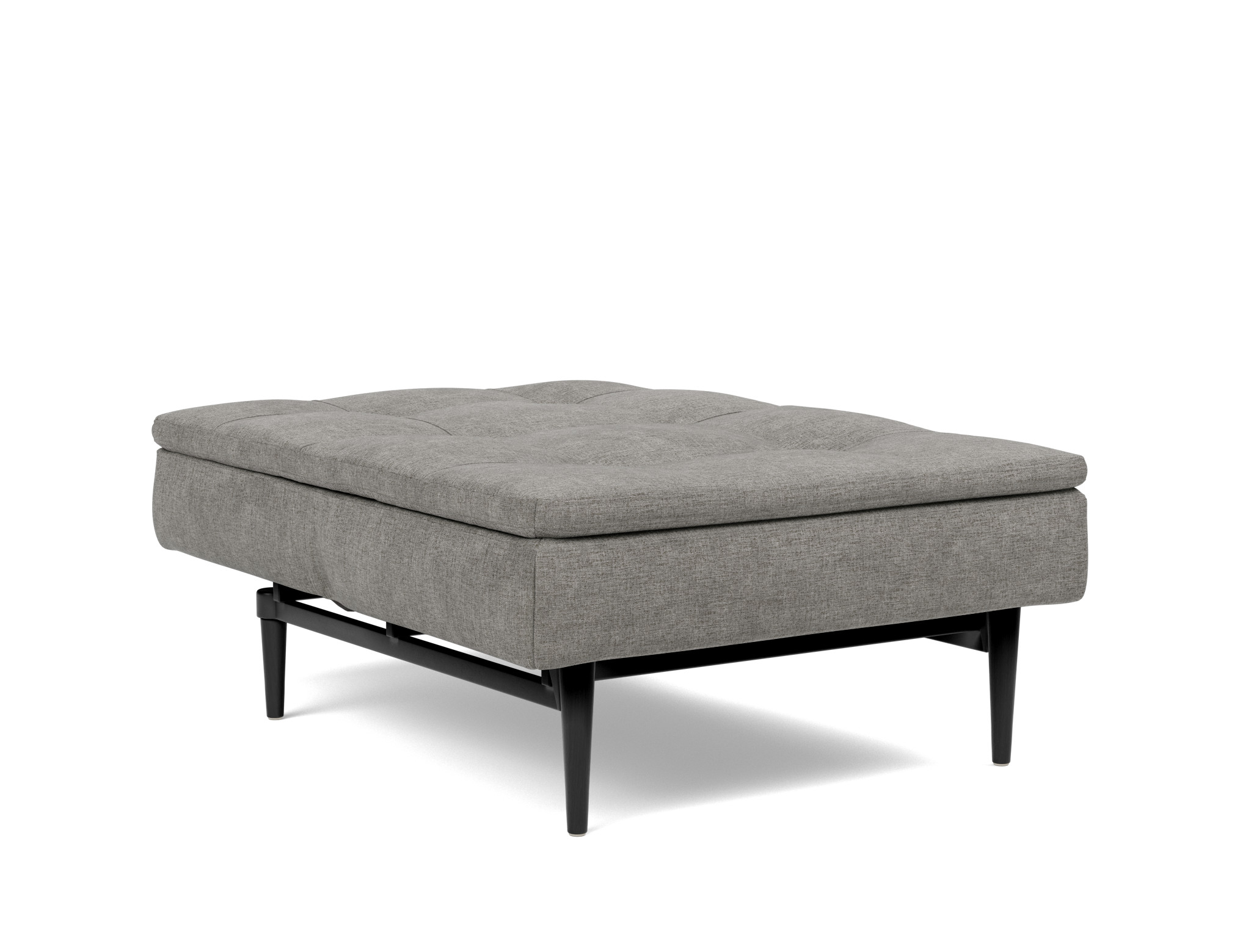 Sessel Dublexo Flachgewebe Avella 282-Warm-Grey Beine Styletto Eiche schwarz