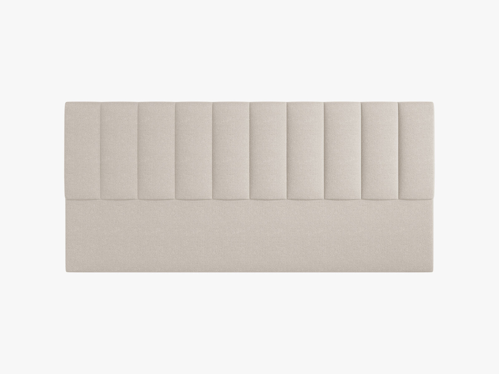 Micadoni Marl Samtiger Kopfteil 140 cm (H 95 cm) Chenille Eden Dunkelbeige 200x95