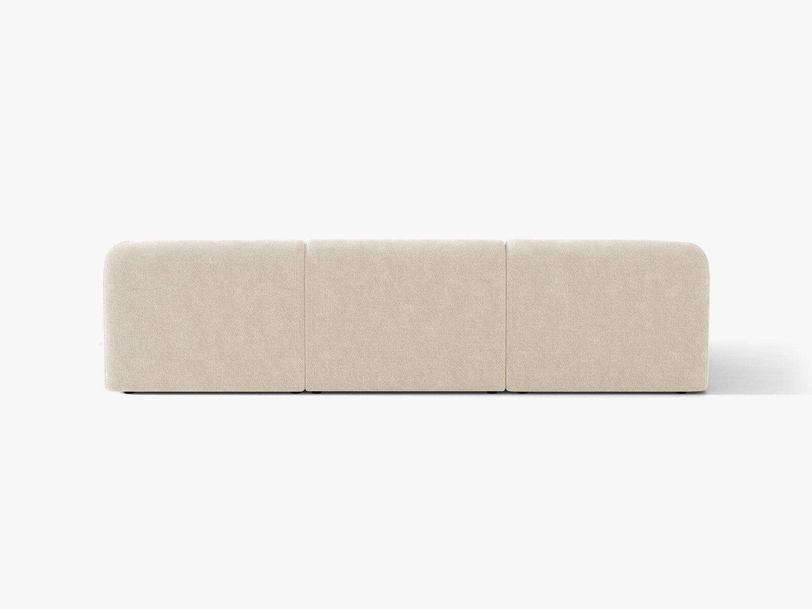 Micadoni Ecksofa Miley 4-Sitzer Links Chenille Eden Elfenbein