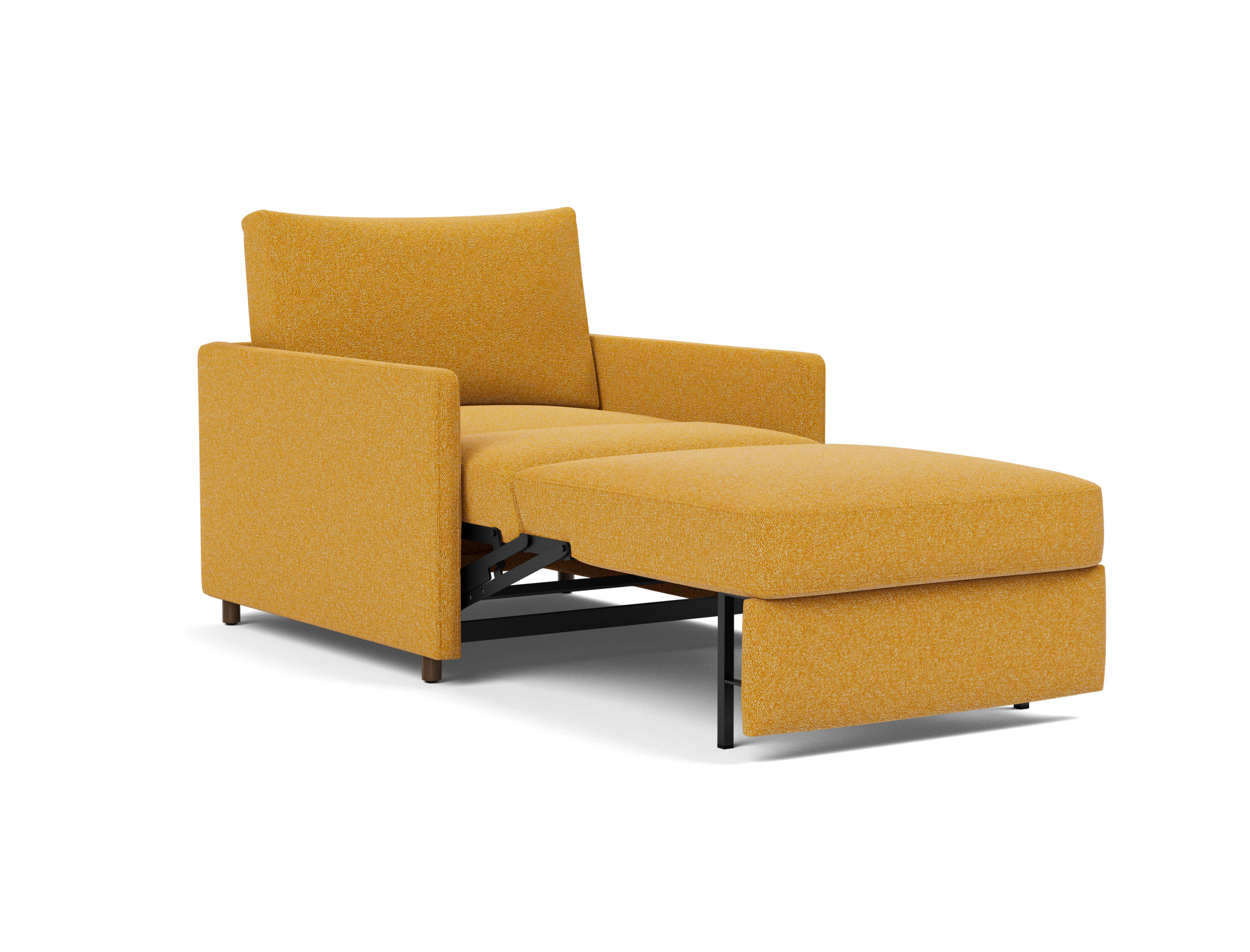 Schlafsessel Neah mit Slim-Armlehnen Boucle Skandi 536-Ochre
