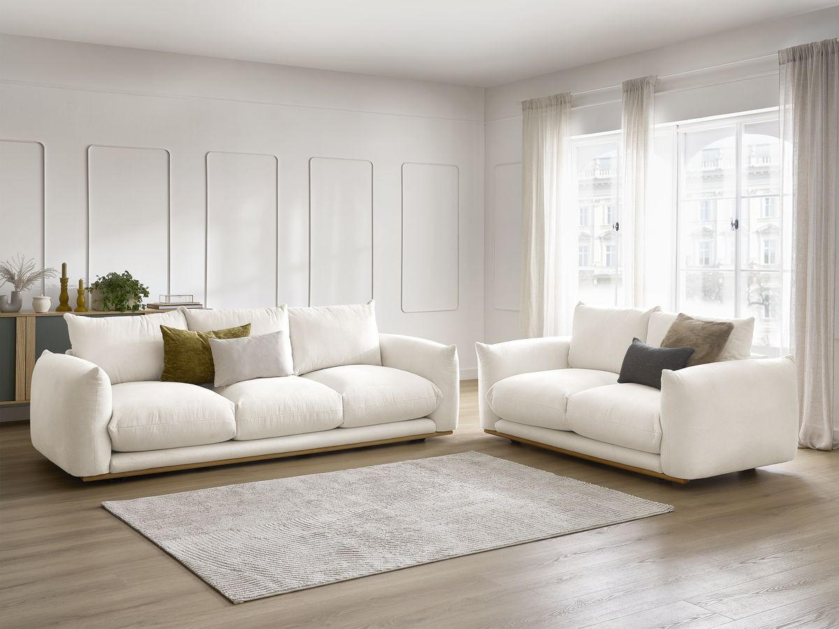 Bobochic Ernest Sofa 5-Sitzer Stoff Beige
