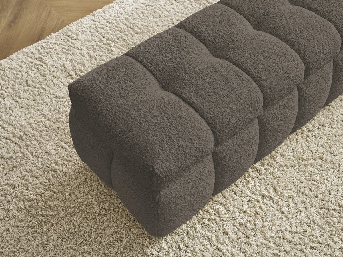 Bobochic Mont-blanc Bettbank Bouclé-Stoff Braun