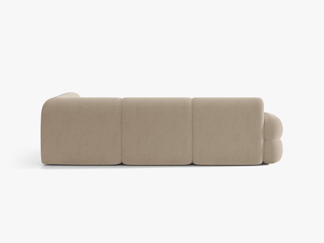 Micadoni Neo Ecksofa 295 cm Links Boucle Baloo Beige