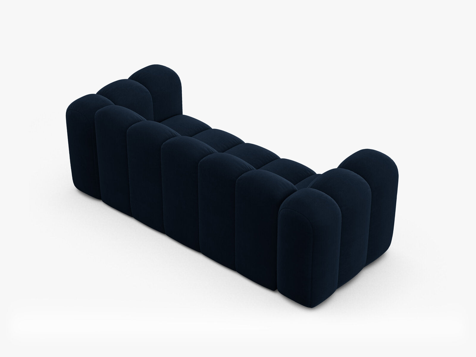 Micadoni Sofa Lupine 2-Sitzer Samt Salvador Königsblau