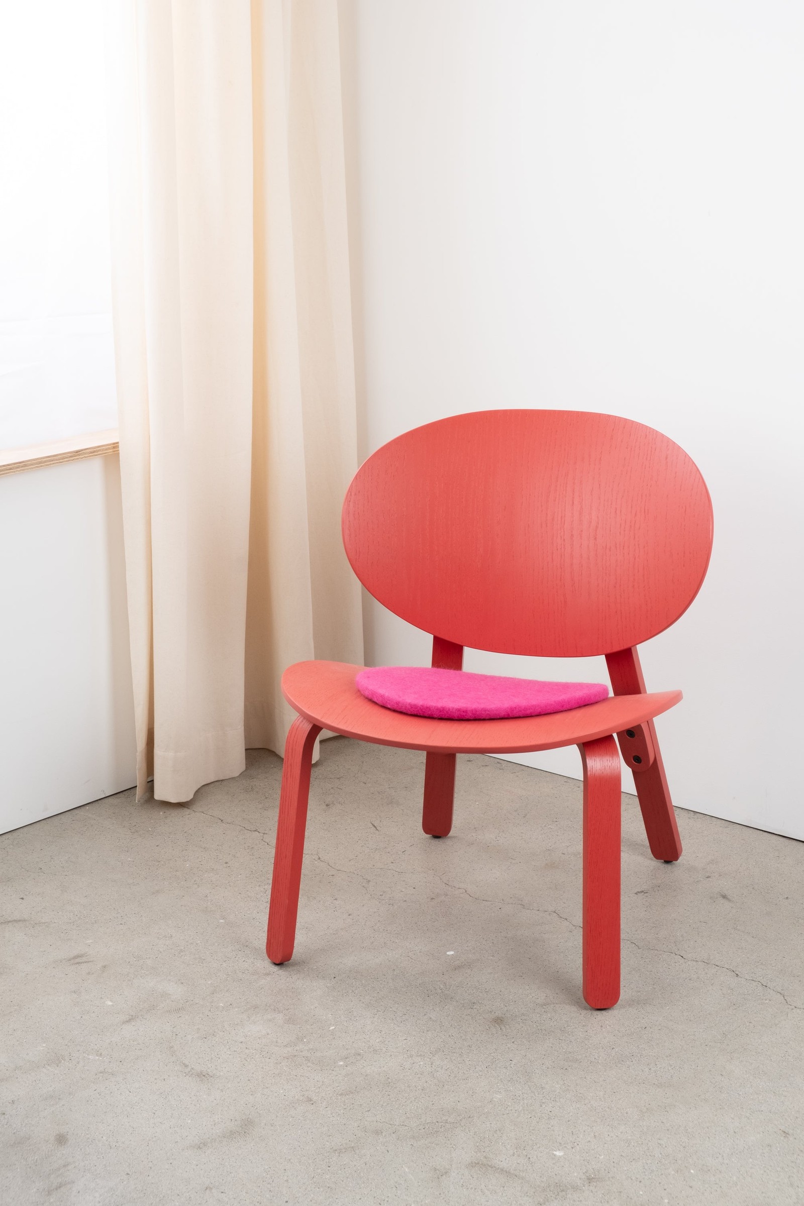 myfelt Lilli Filz-Sitzauflage Pink Ø 36 cm
