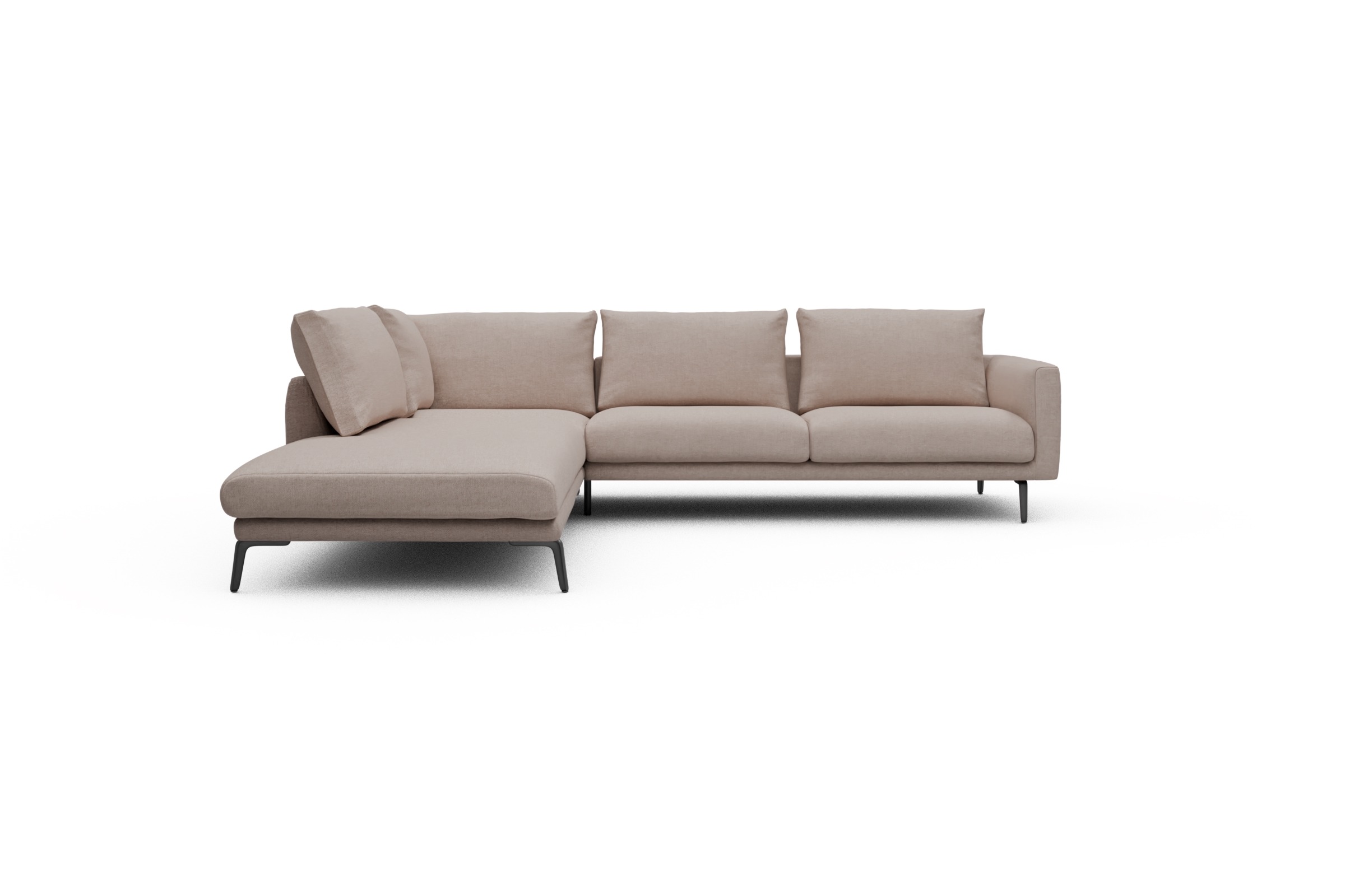 Skandi Home Ecksofa Karl Relax-Ecke links mit 2,5-Sitzer Weda-Sand moebelfaktor
