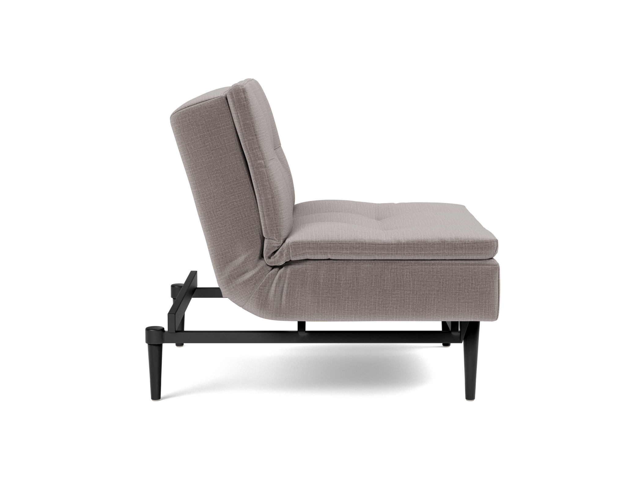 Sessel Dublexo Chenille Esina 418-Truffle Beine Styletto Eiche schwarz
