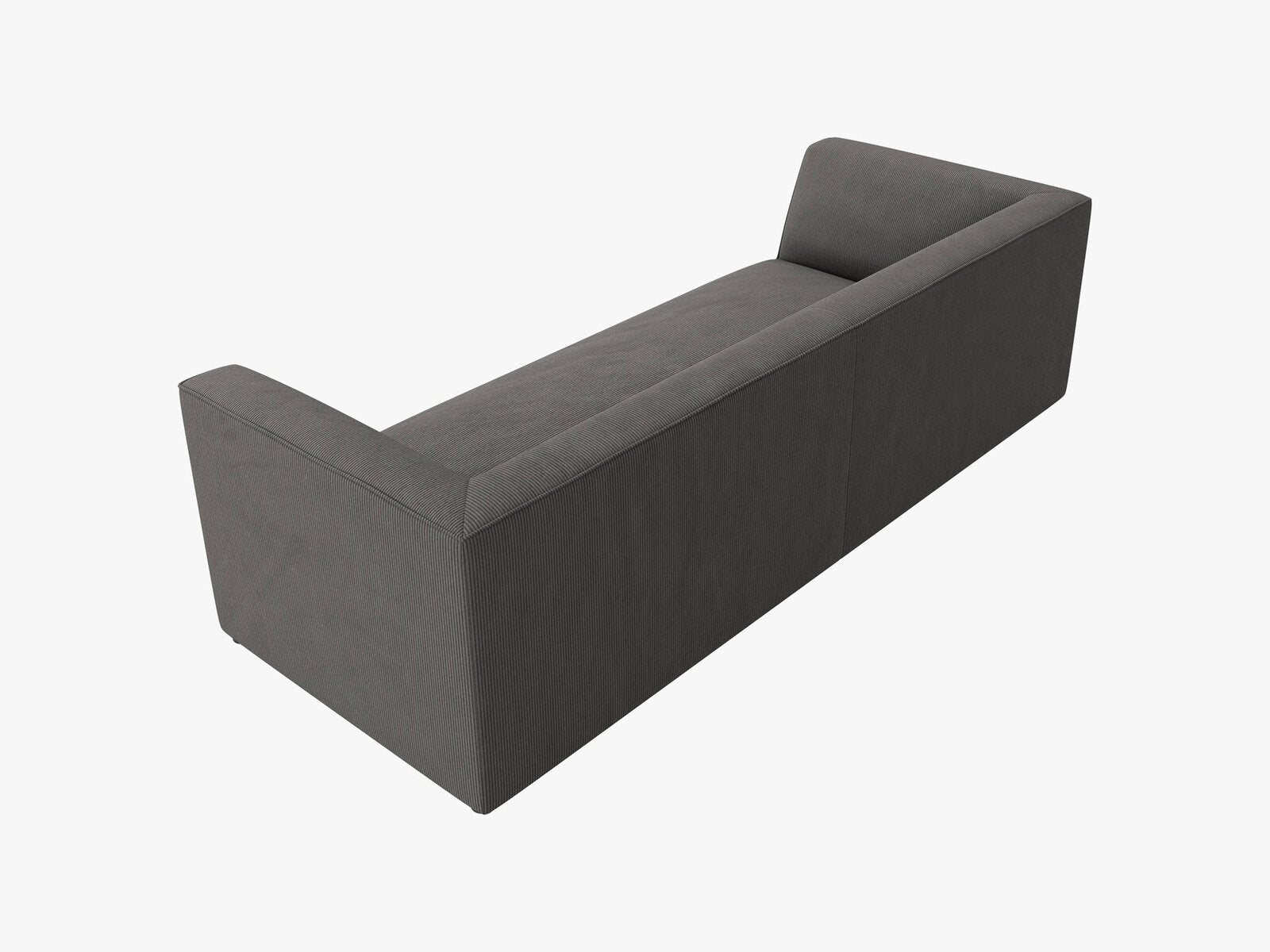 Micadoni Sofa Ruby 3-Sitzer Kord Scala Dunkelgrau