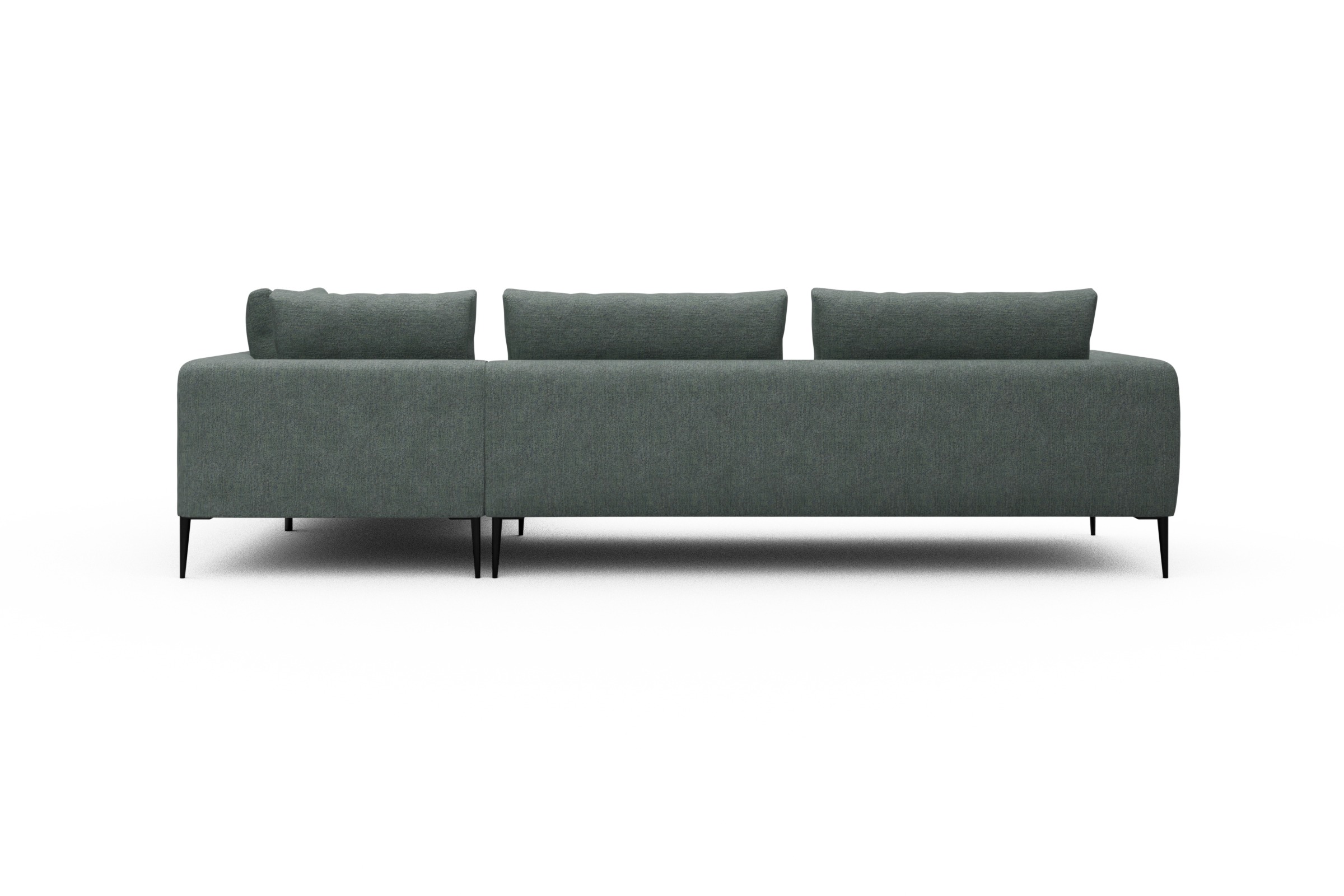 Ecksofa Paul Relax-Ecke links mit 3-Sitzer Carreno-Ice-Blue