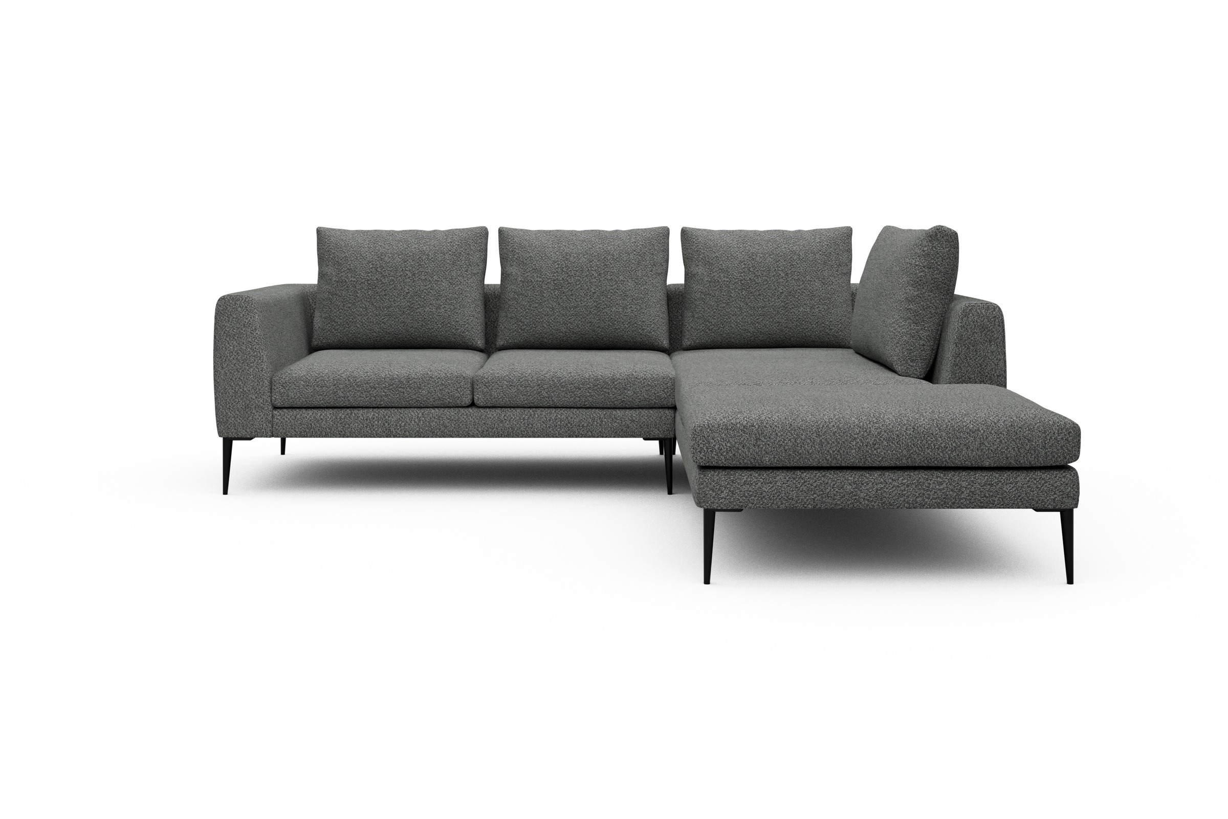 Skandi Home Ecksofa Paul Relax-Ecke rechts mit 2-Sitzer Vanora-Warm-Grey moebelfaktor
