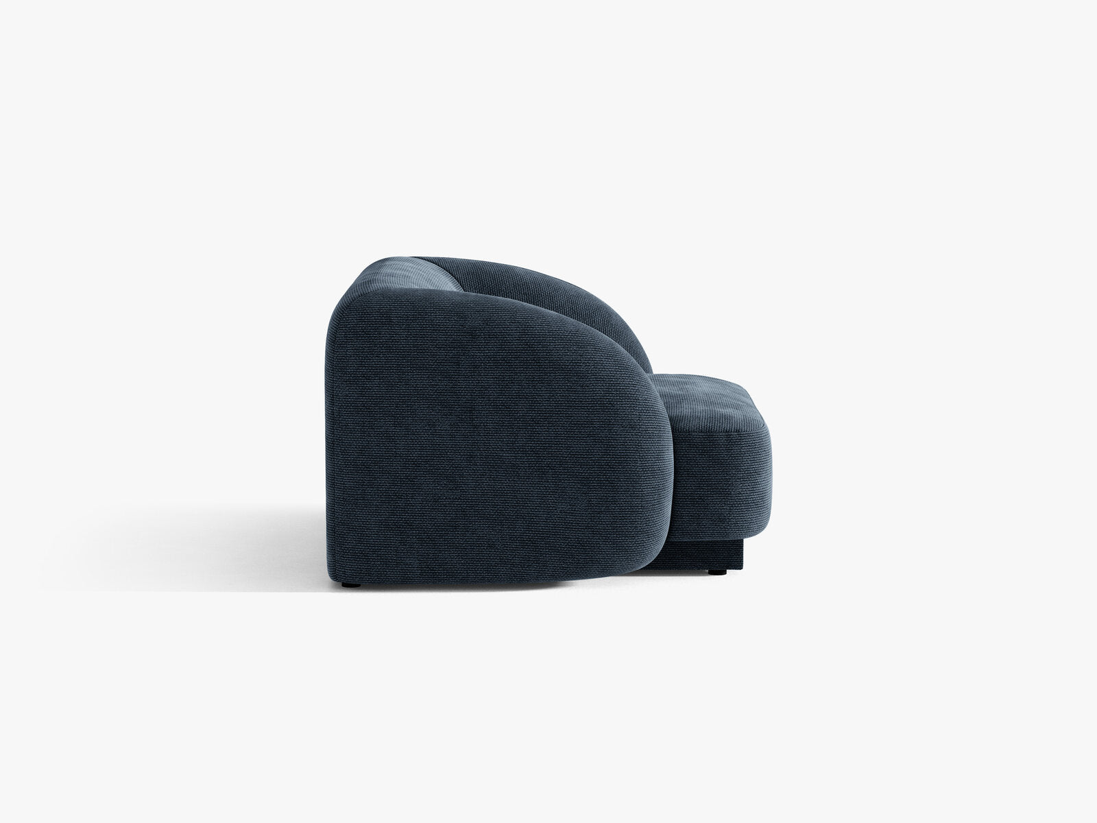 Micadoni Sessel Miley 1-Sitzer Chenille Haga Königsblau