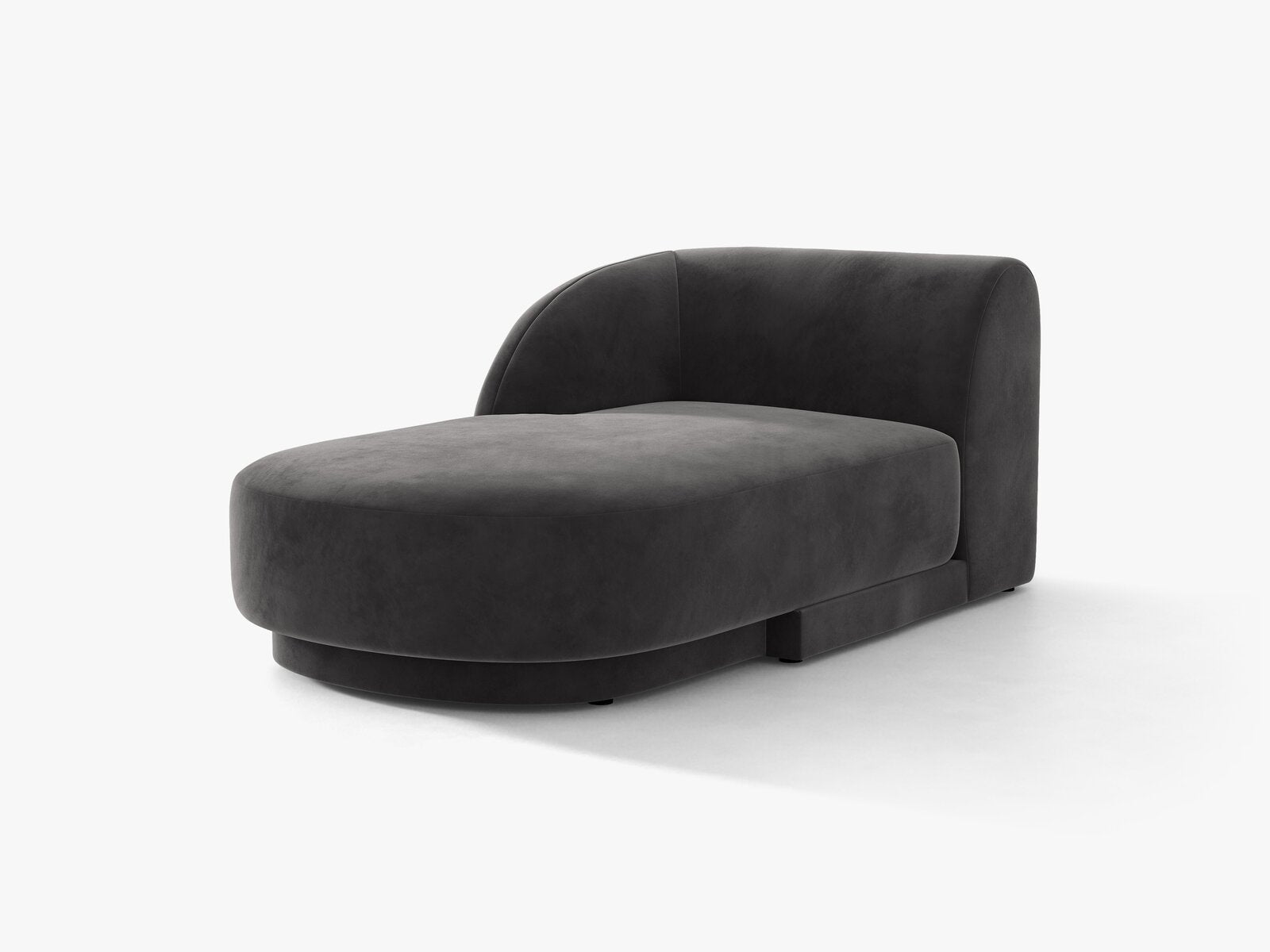 Micadoni Modul Miley 2-Sitzer Links Samt Bluvel Grau