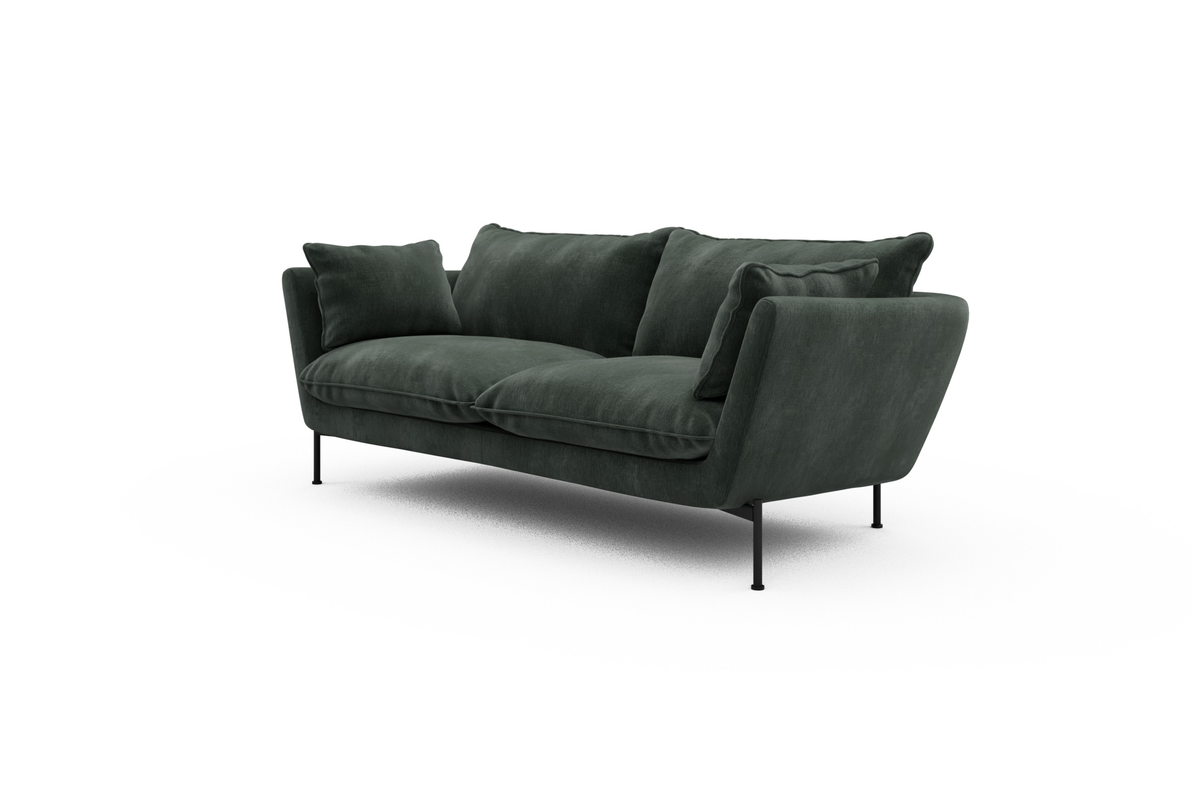 Sofa Anton PREMIUM 2-Sitzer Smooth-Laurel-Green