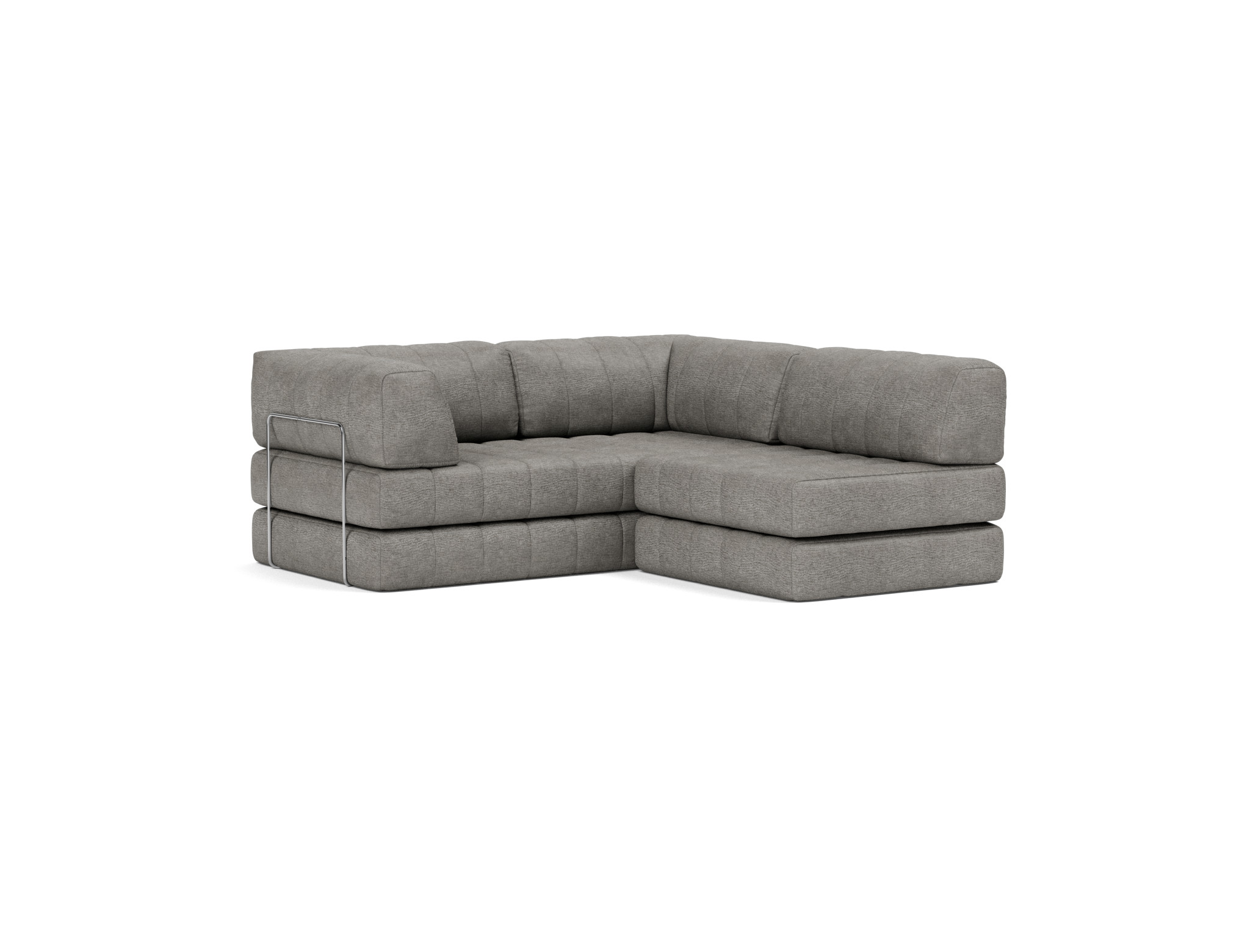 Schlafsofa CozyPad Grand mit Armlehnen Flachgewebe Avella 282-Warm-Grey