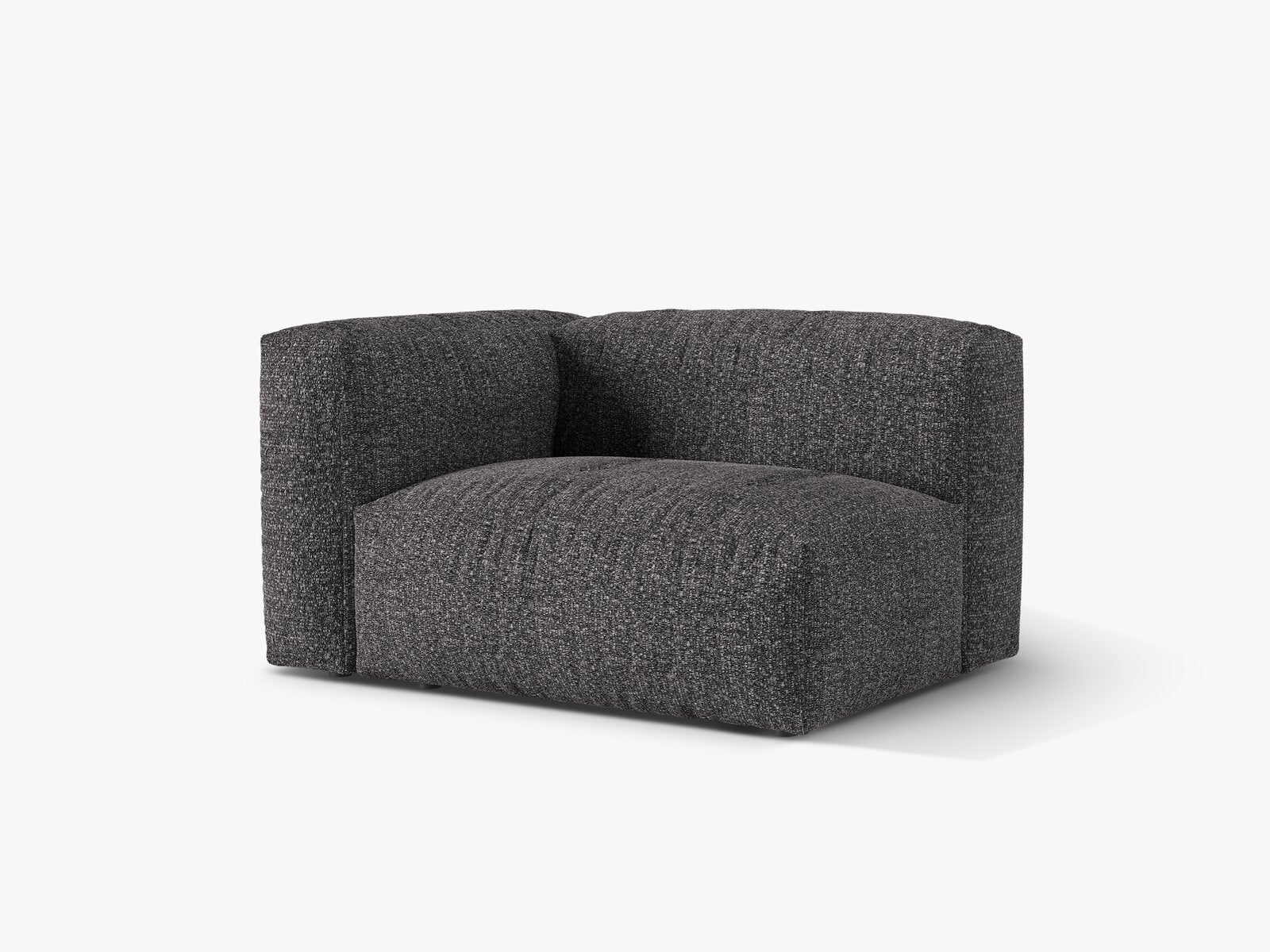 Micadoni Eckmodul Martina 1-Sitzer Links Boucle Monet Anthrazit