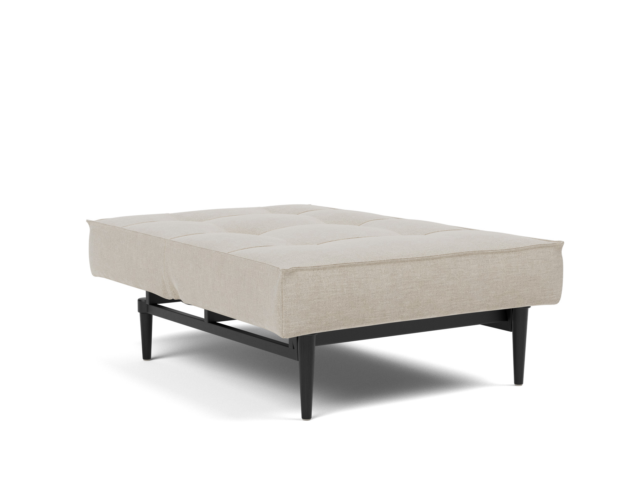 Sessel Splitback Flachgewebe Phobos 586-Latte Beine Styletto Eiche schwarz