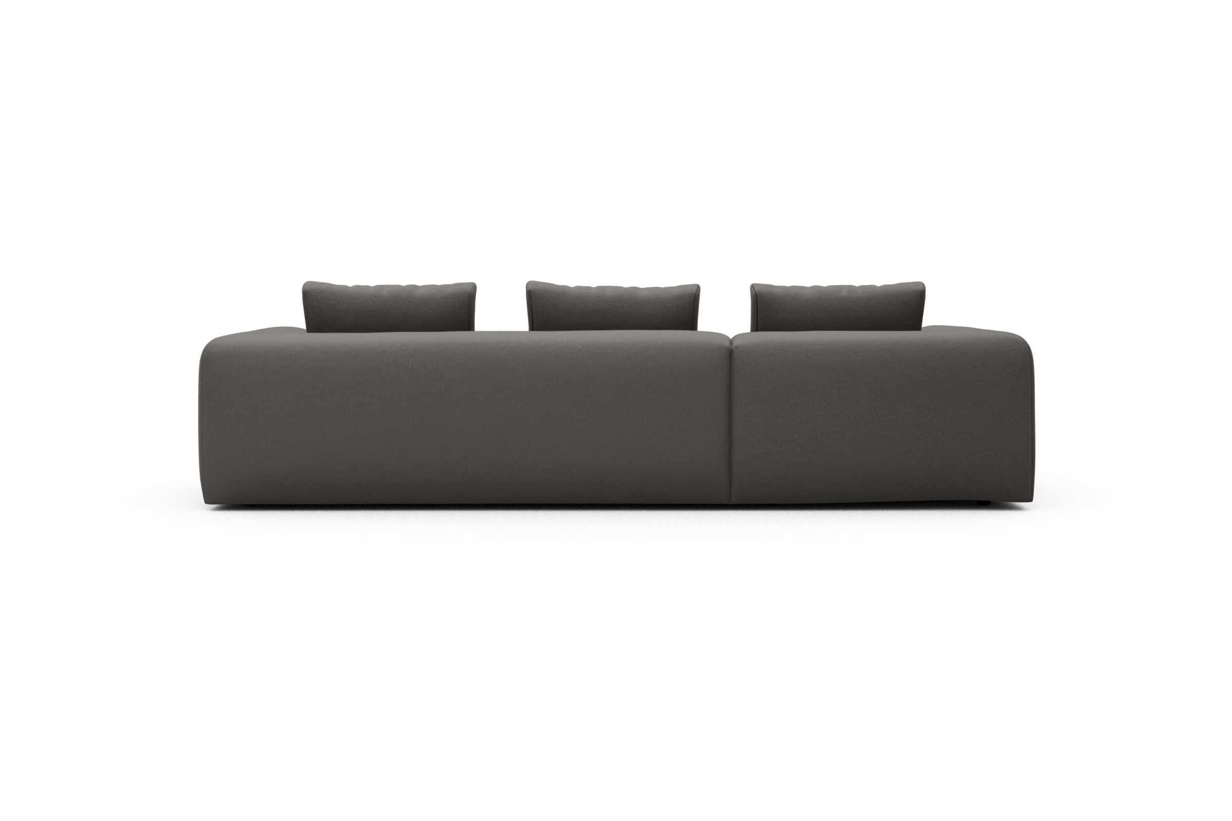 Ecksofa Fred Chaiselongue links mit 2,5-Sitzer Satya-Taupe