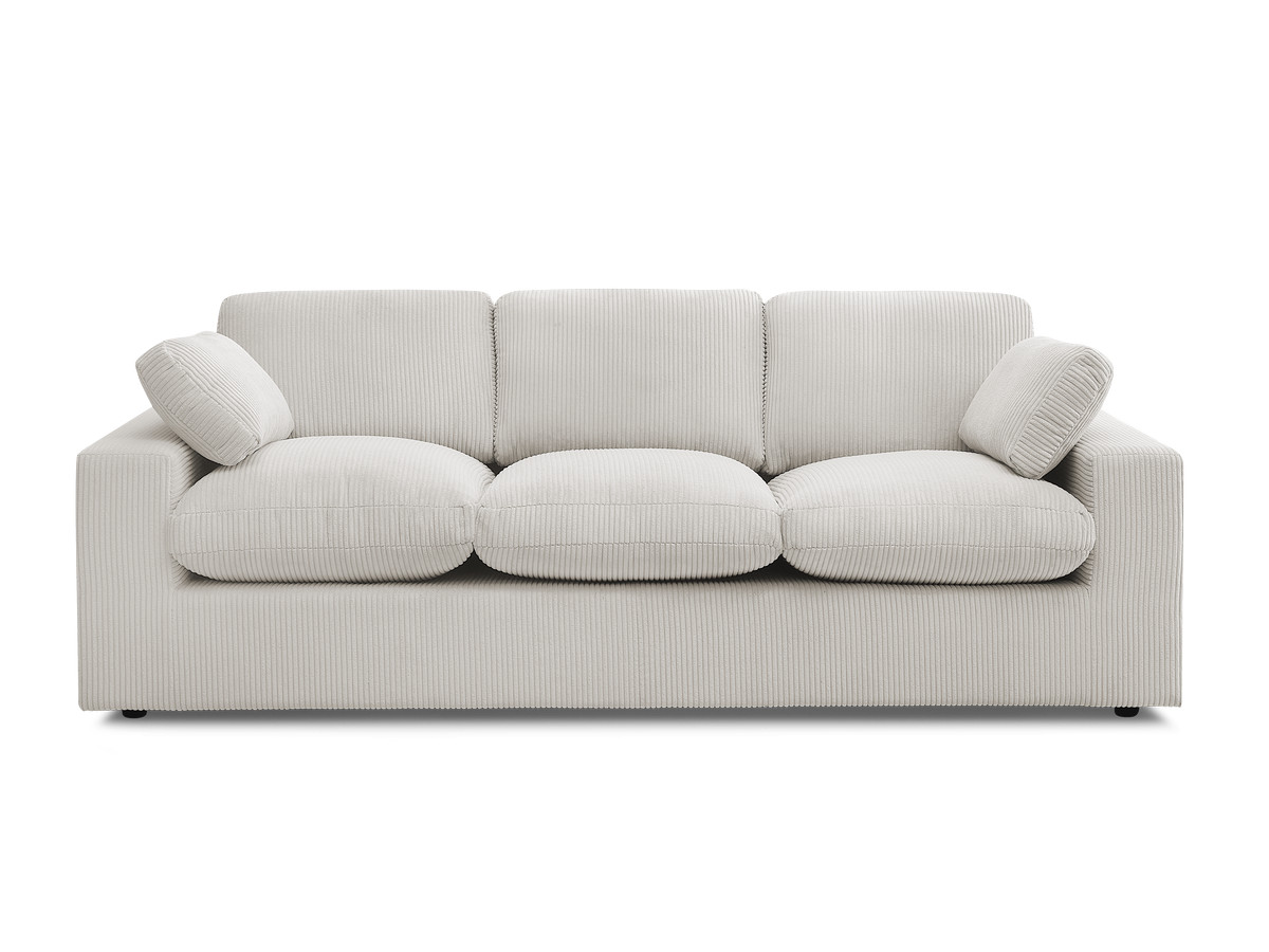 Bobochic Belair Sofa 3-Sitzer 220 × 93 cm Cordsamt Beige