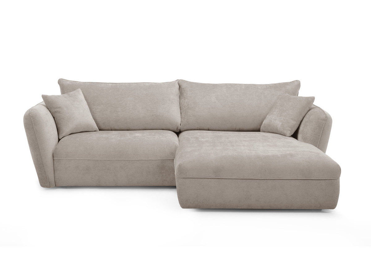 Bobochic Luigi Ecksofa Strukturstoff Beige Ecke rechts