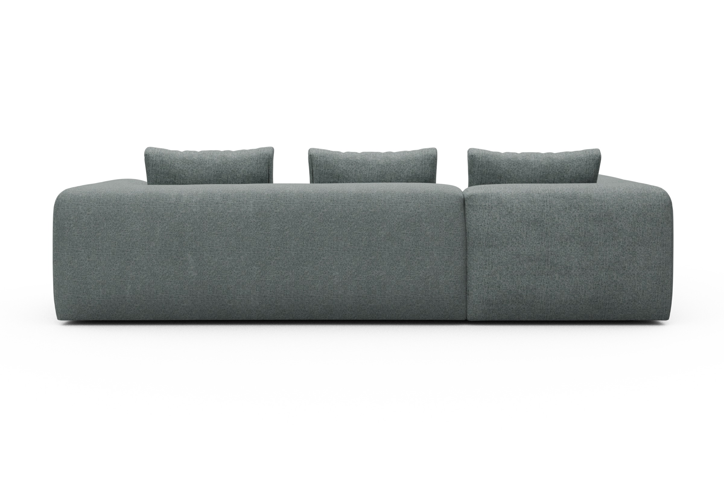 Ecksofa Fred 2x 2,5-Sitzer links offen Casone-Light-Mixed-Green