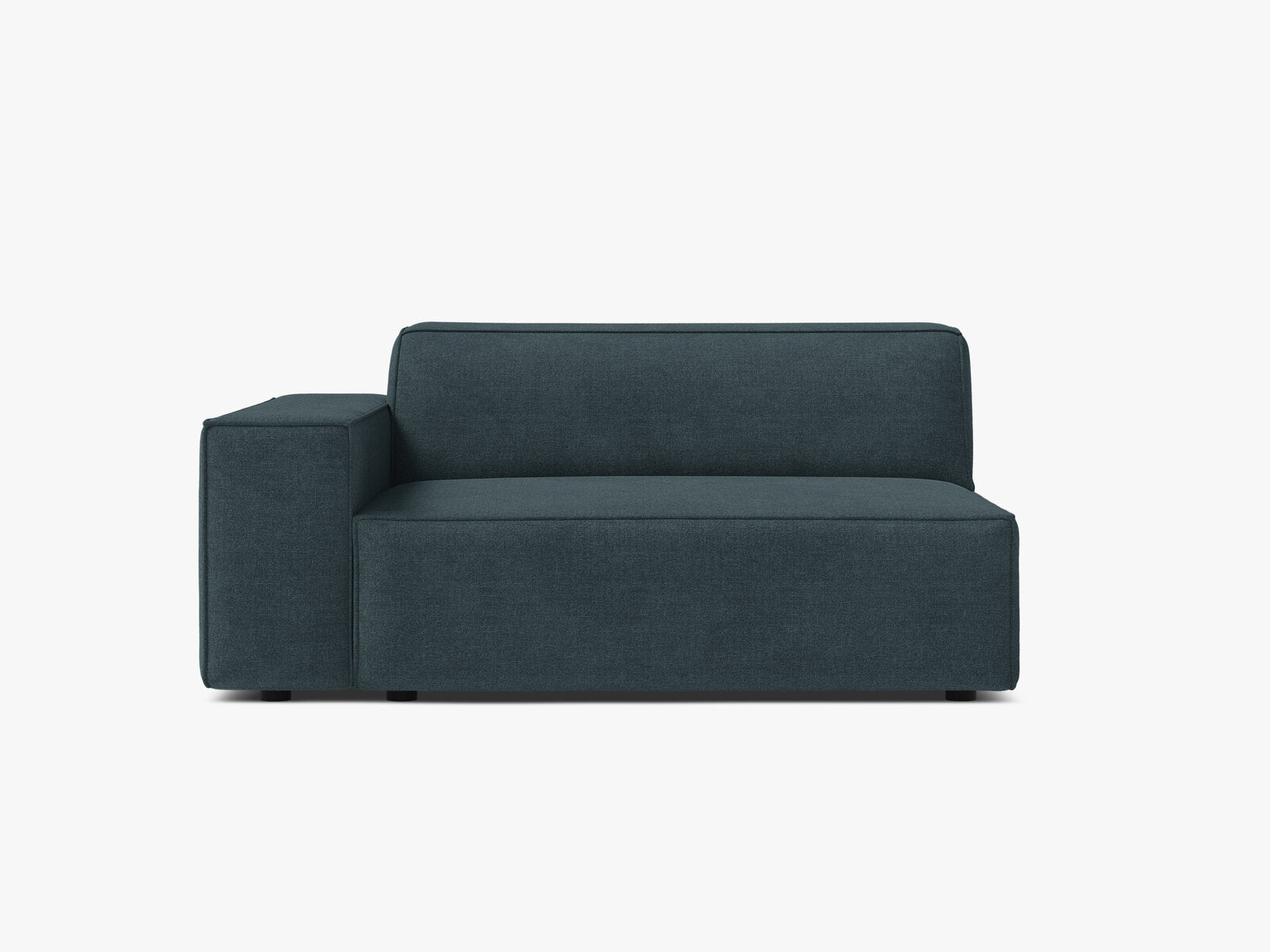 Micadoni Jodie Sofamodul XL Links Strukturierter Stoff Liberty Dunkelpetrol