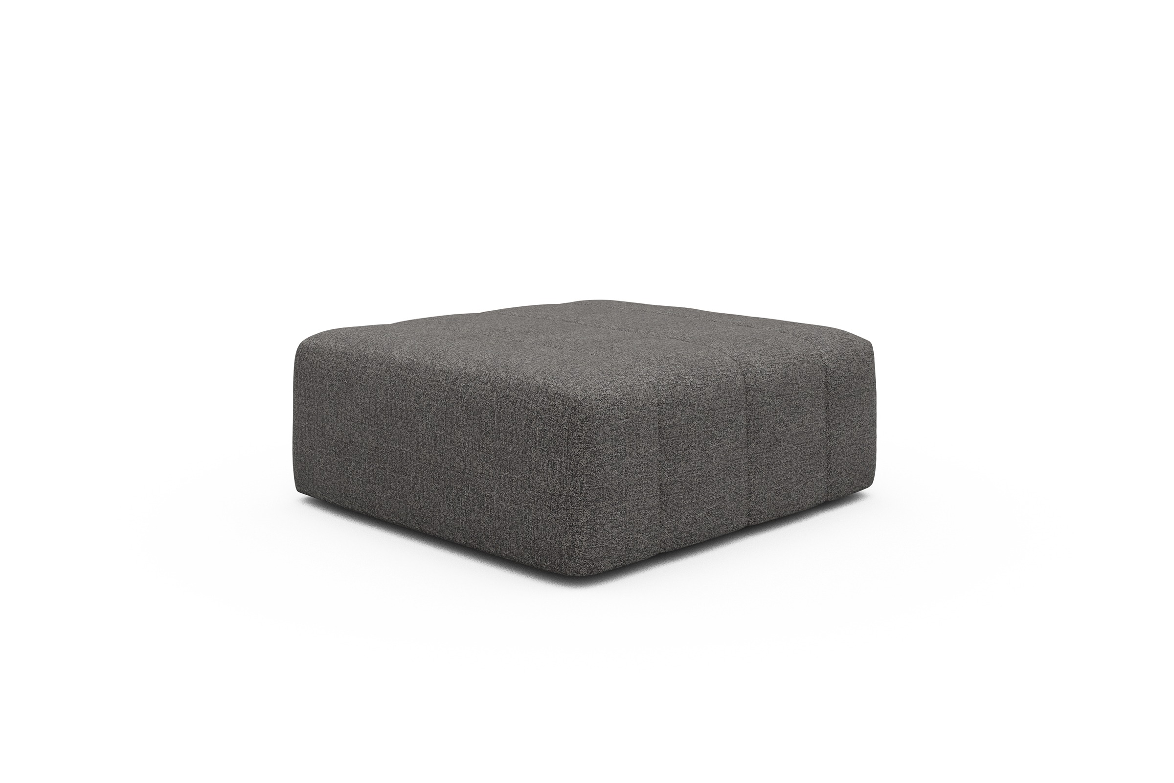 Sitzhocker Hugo Ottomane Carreno-Salt-and-Pepper
