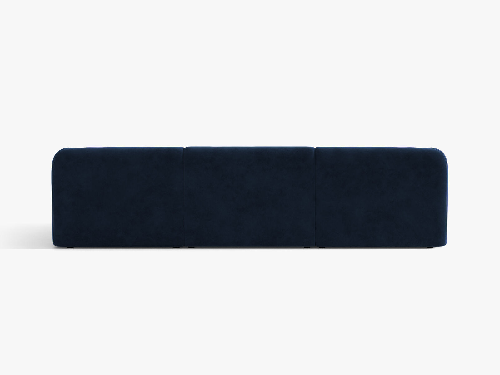 Micadoni Sofa Miley 3-Sitzer Samt Bluvel Königsblau