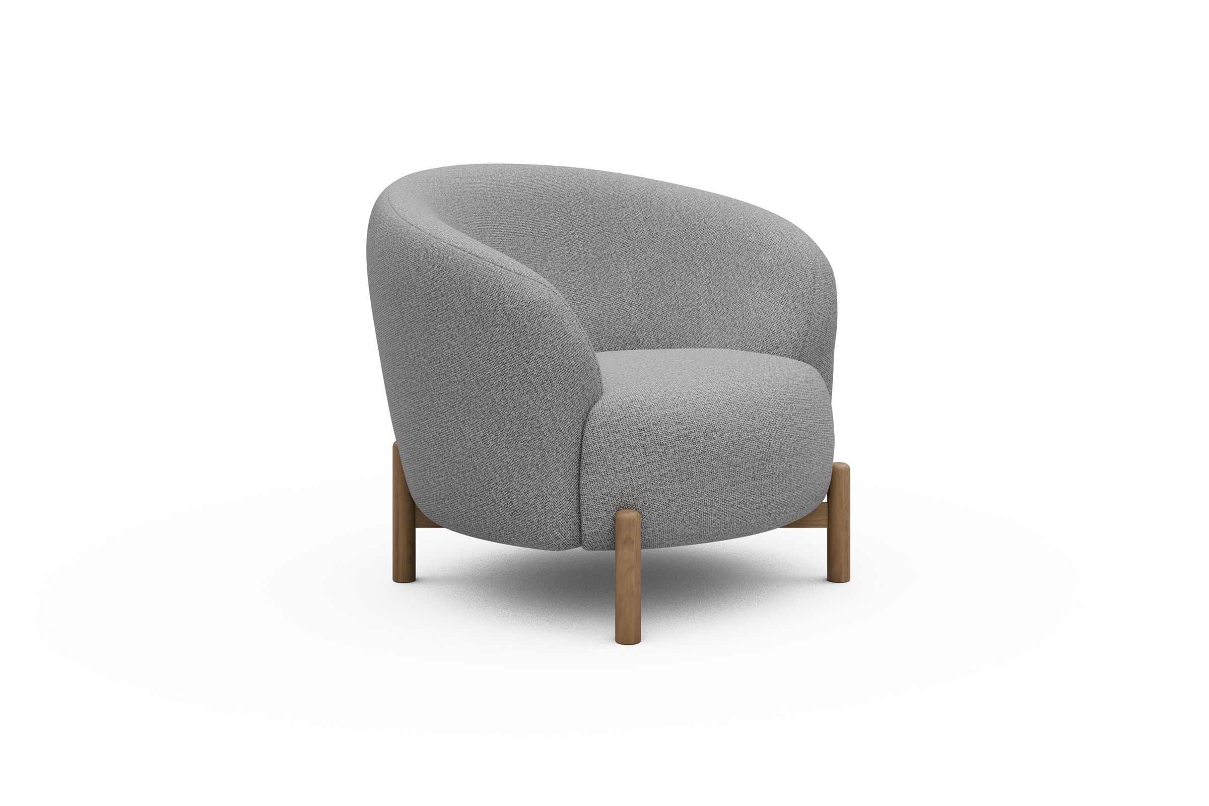 Sessel Ronda Holzbeine Eiche Natur Sama-Grey