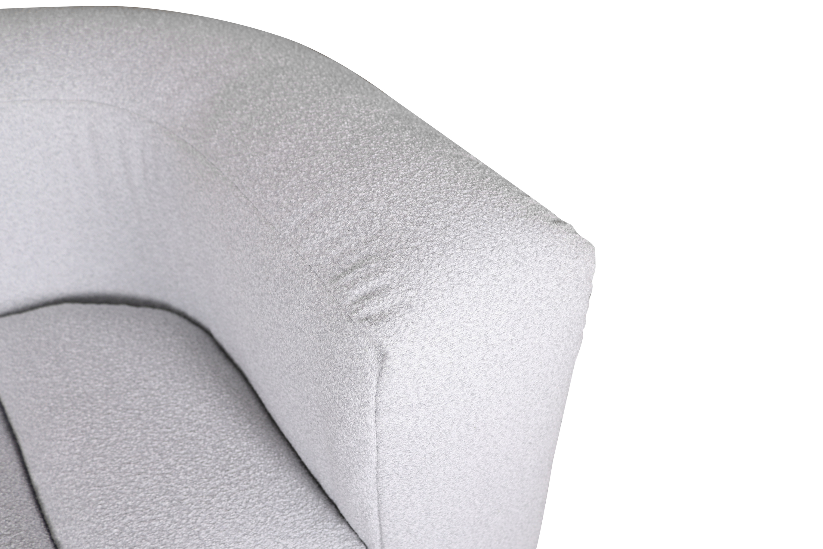 Livin Hill Sessel Nua 100 cm Hellgrau-Weiß