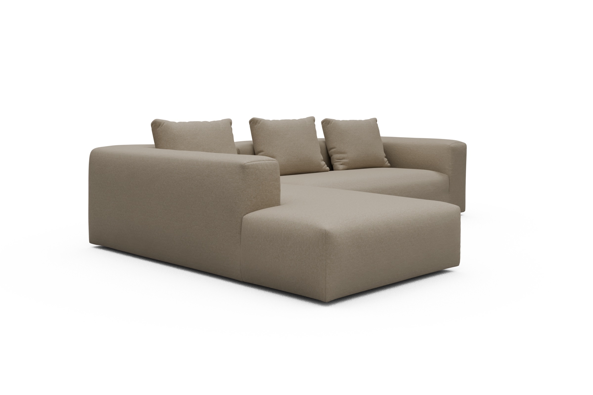Ecksofa Fred Relax-Ecke links mit 2,5-Sitzer Satya-Natural