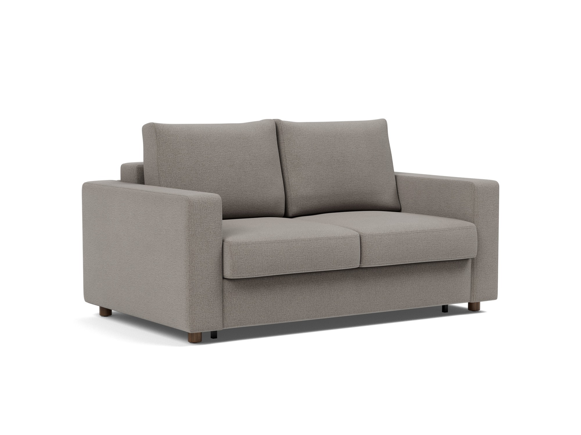 Schlafsofa Neah mit Standard-Armlehnen 140 Flachgewebe Mixed Dance 521-Grey