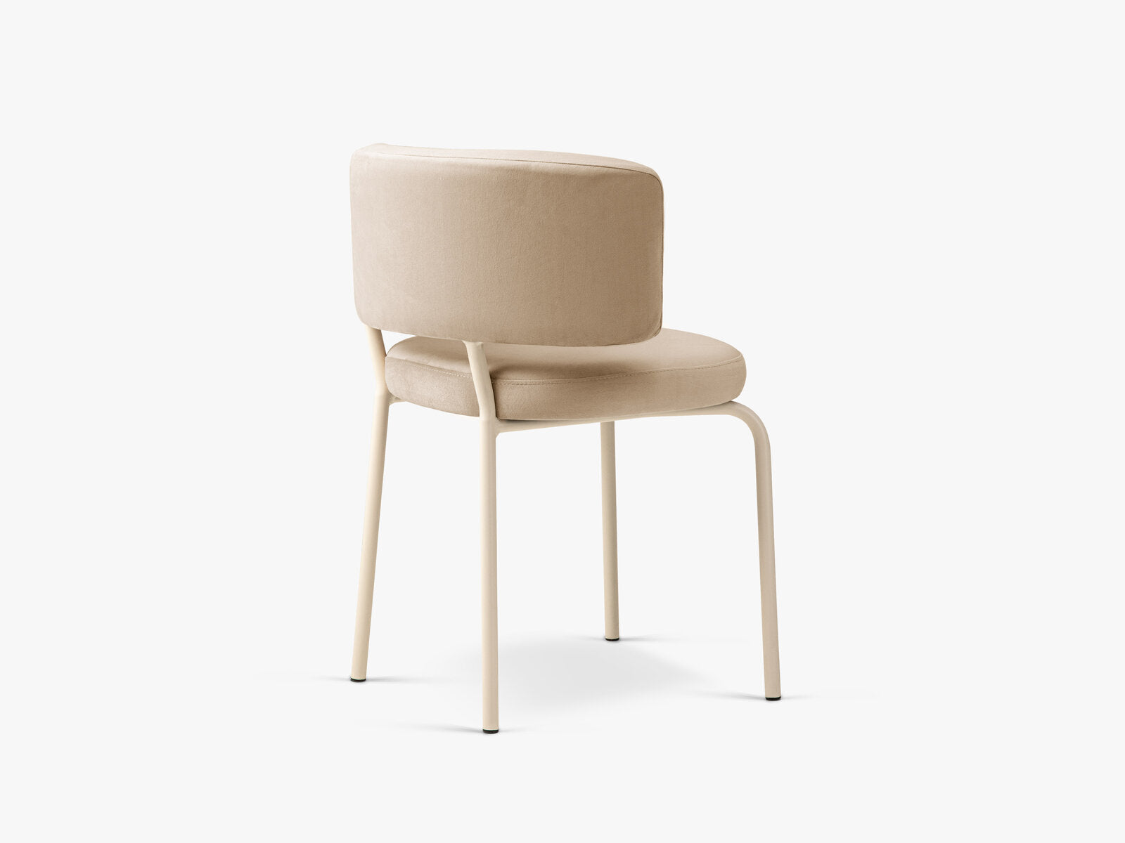 Micadoni Stuhl Dora Samt Magic Velvet Mandelbeige Creme