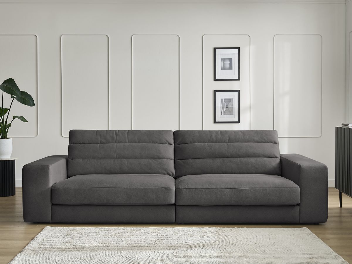 Bobochic Sierra Sofa 3-Sitzer Samt Schwarz