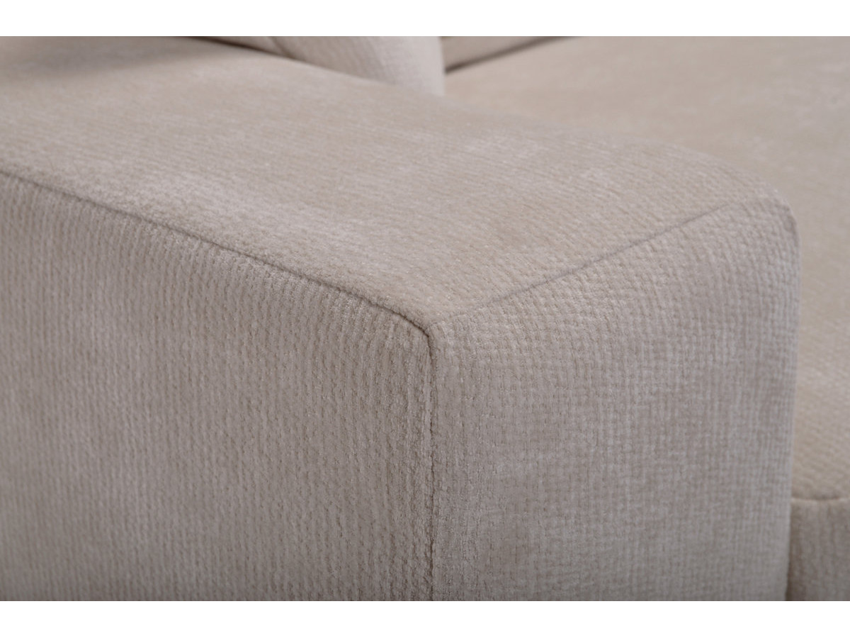 Bobochic Nevada Sofa 3-Sitzer 226 × 150 cm Stoff Beige