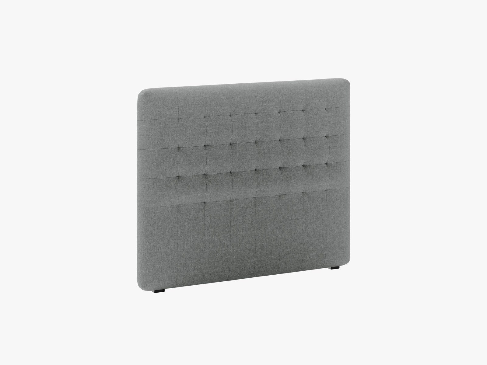 Micadoni Nova Samtiger Kopfteil 120 cm (H 95 cm) Strukturierter Stoff Liberty Grau 120x95