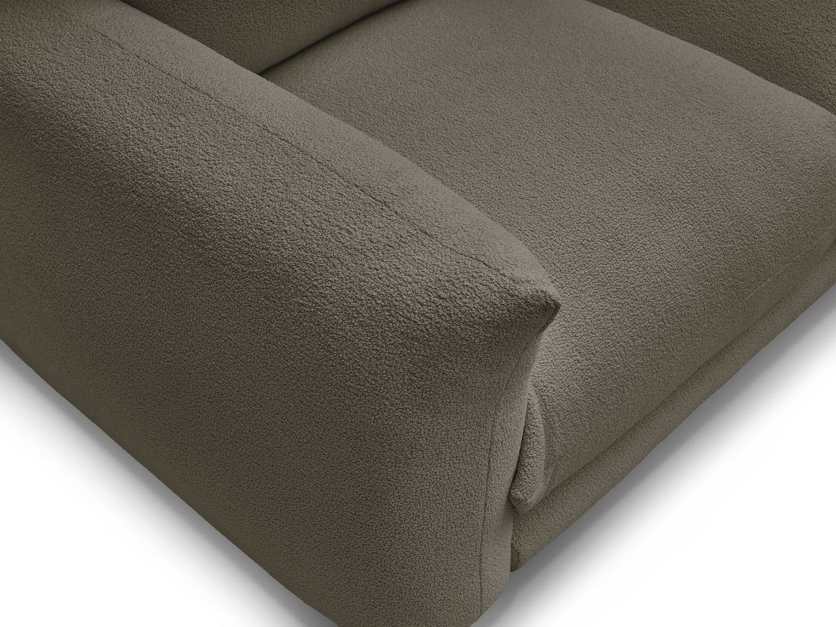 Bobochic Ernest Ecksofa Bouclé-Stoff Braun
