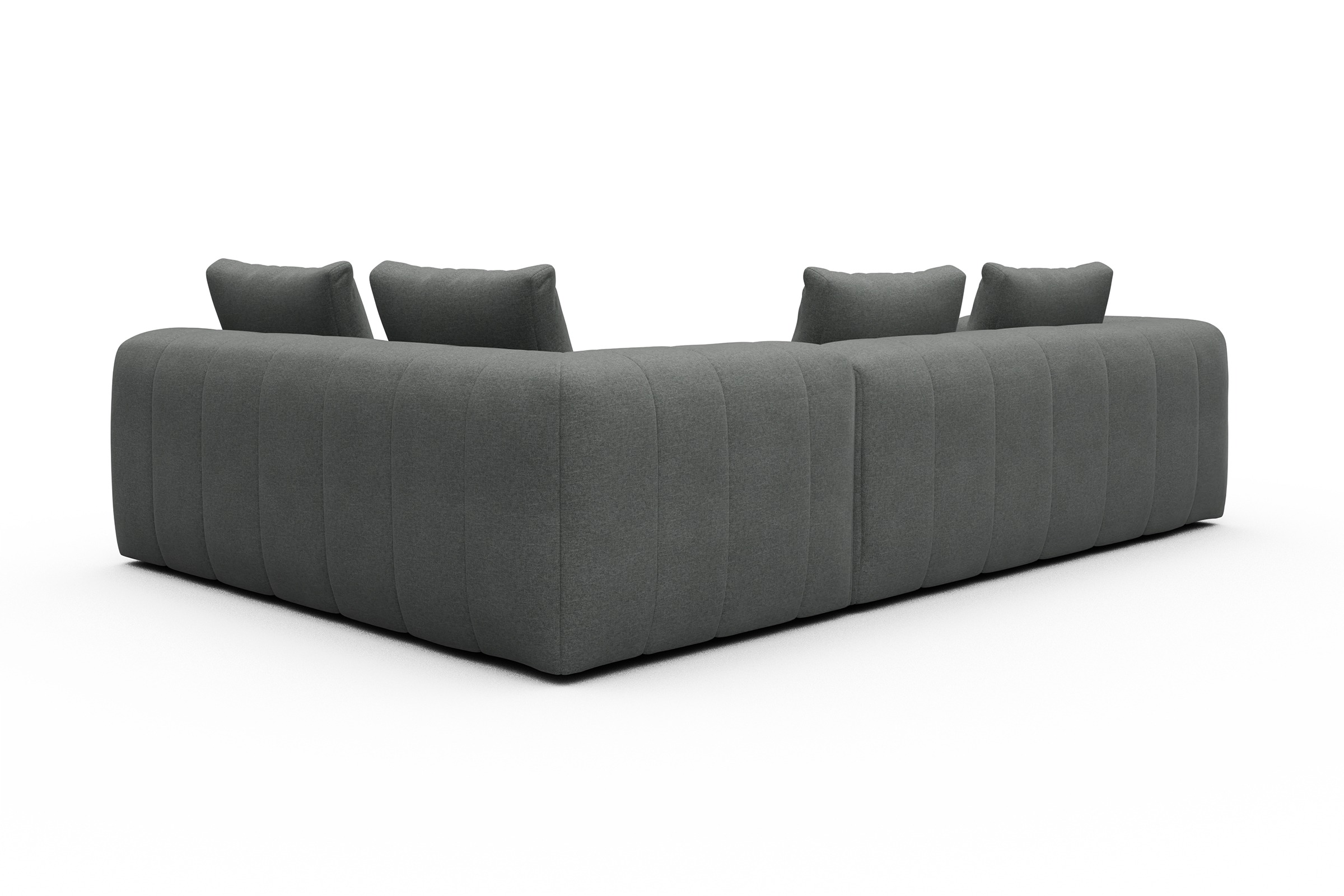 Ecksofa Hugo 2x 2,5-Sitzer Armlehne links Satya-Steel