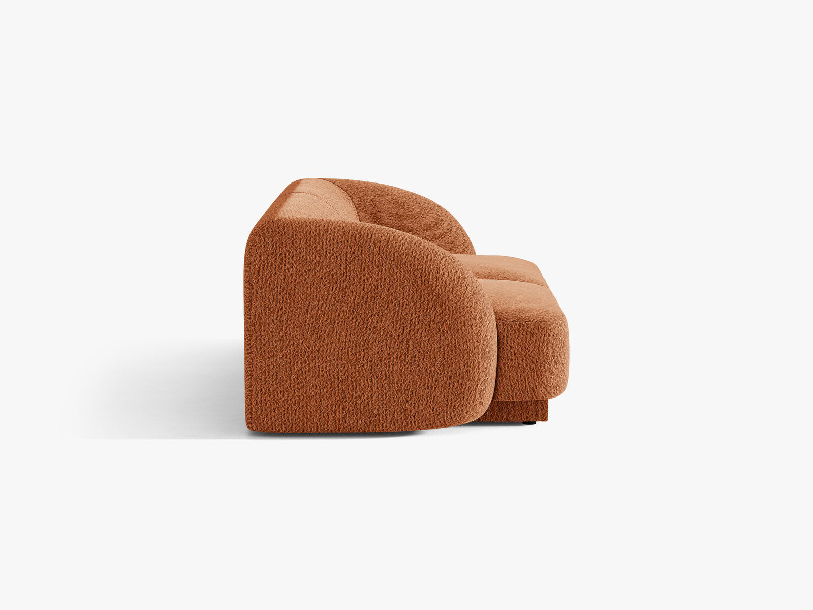 Micadoni Sofa Miley 2-Sitzer Boucle Baloo Terrakotta