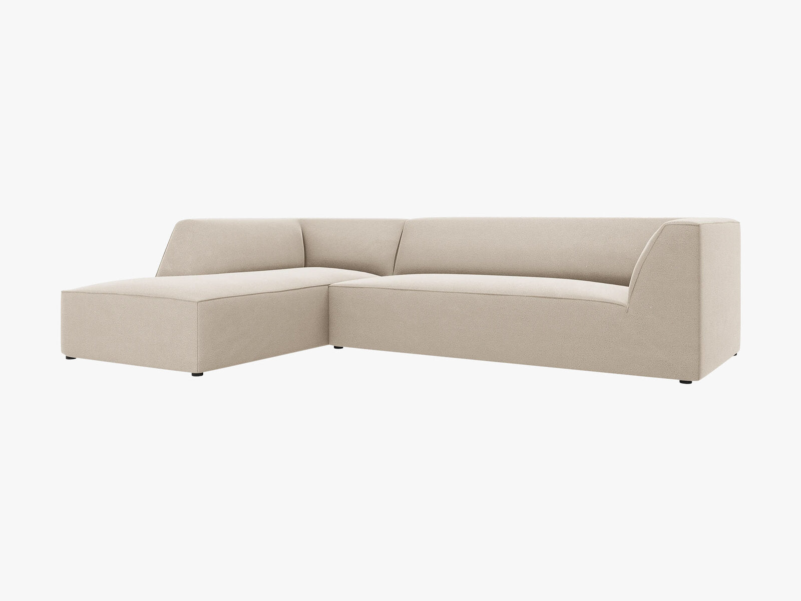 Micadoni 4-Sitzer Modular Sofa Ruby Links Samt Salvador Beige