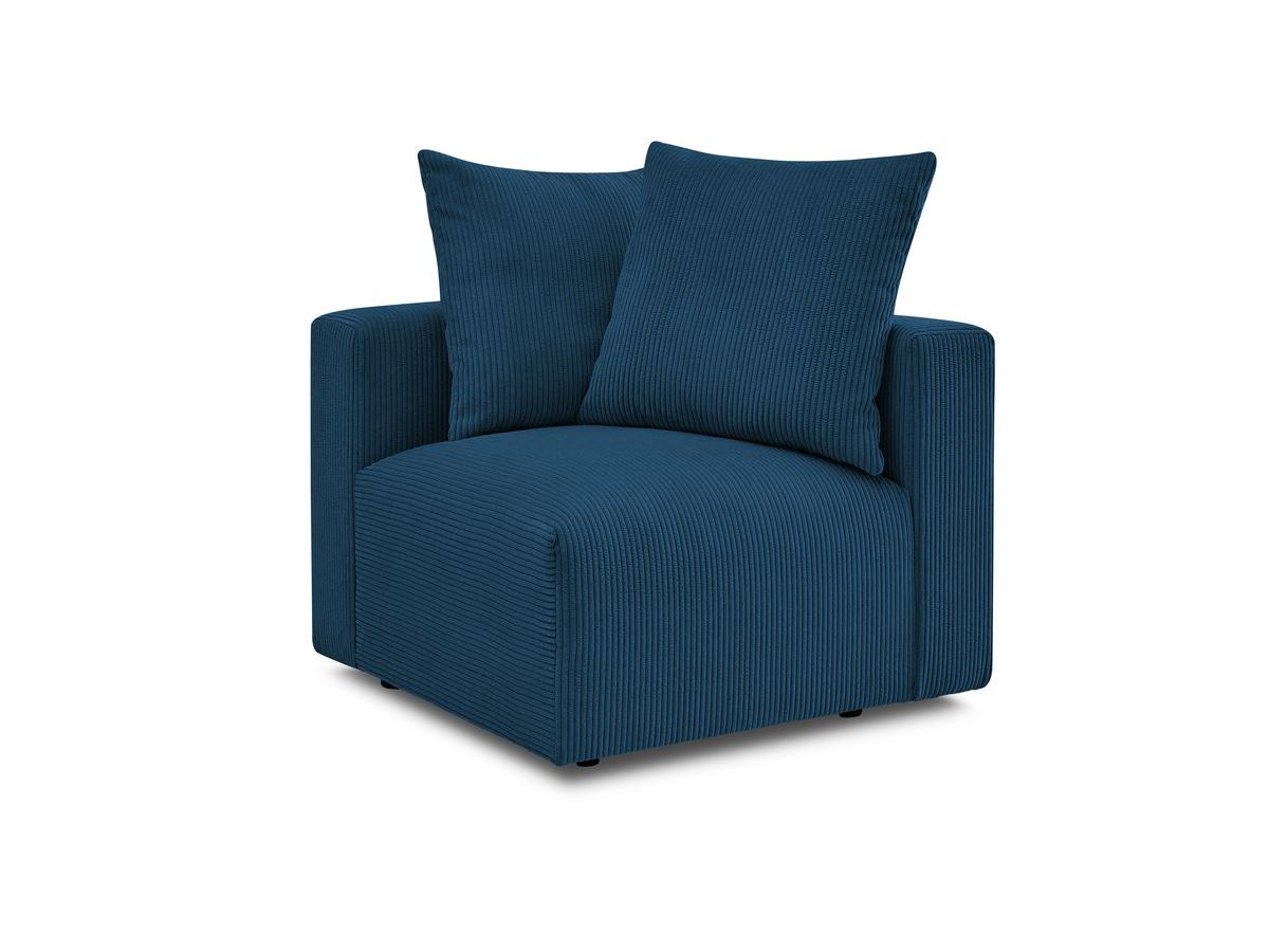 Bobochic Voltaire Eckmodul Cordsamt Dunkelblau Ecke rechts