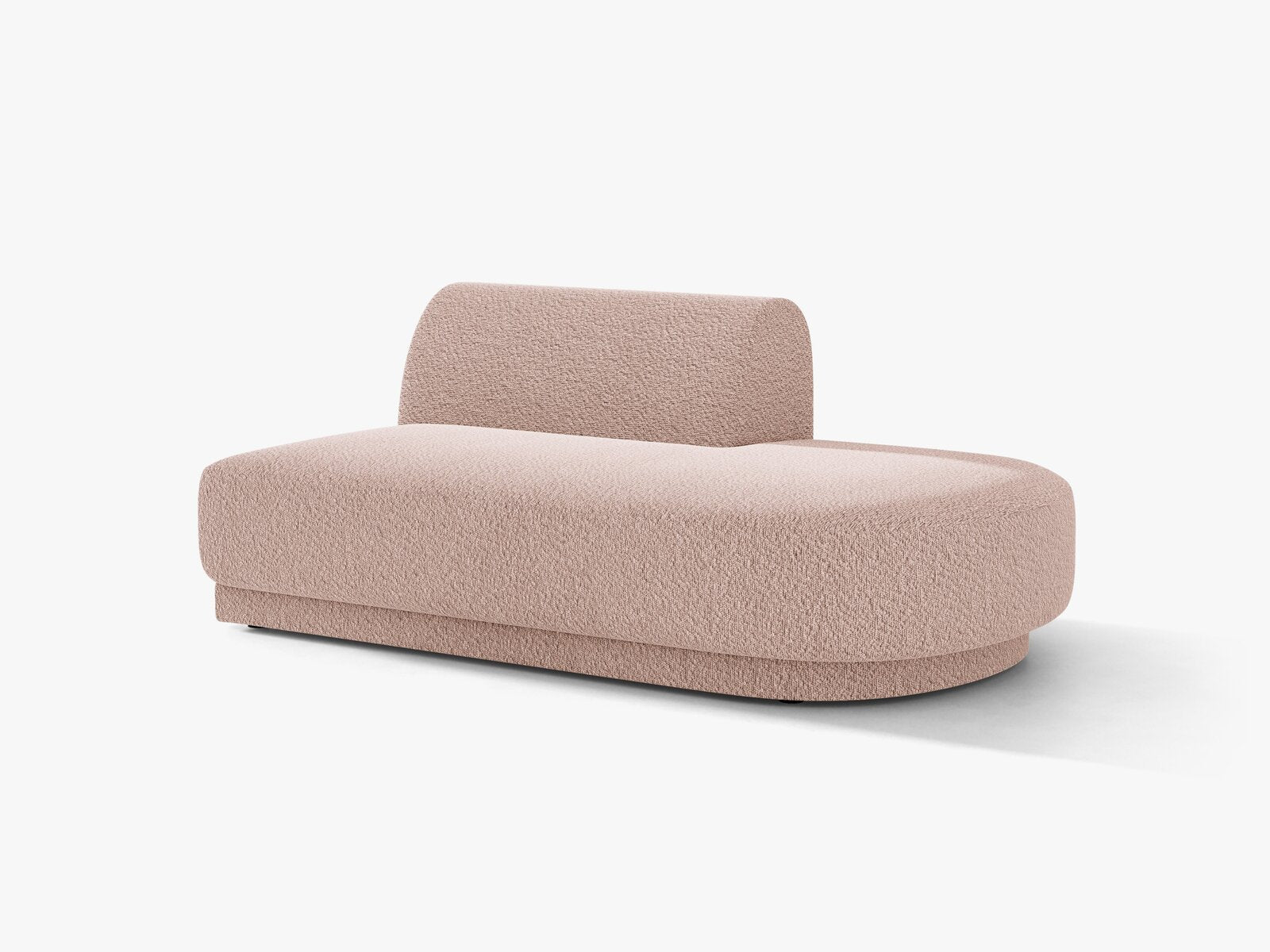 Micadoni 2-Sitzer Sitzmodul offen Miley Boucle Baloo Puderrosa Rechts