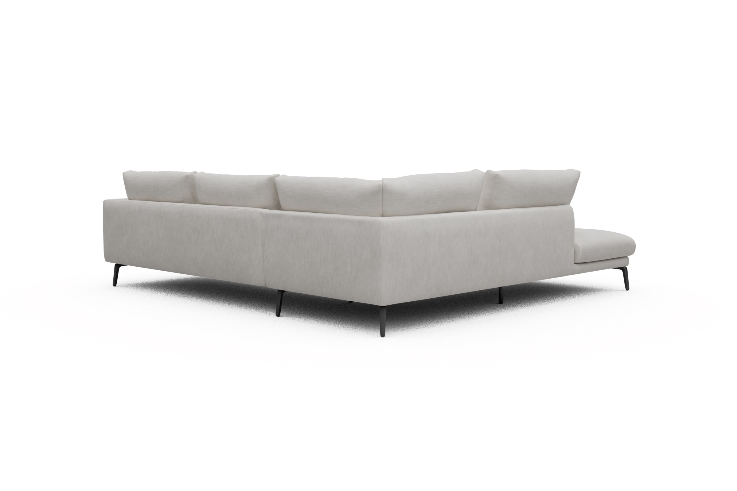 Ecksofa Karl Relax-Ecke links mit 2,5-Sitzer Vivus-Dusty-Off-White