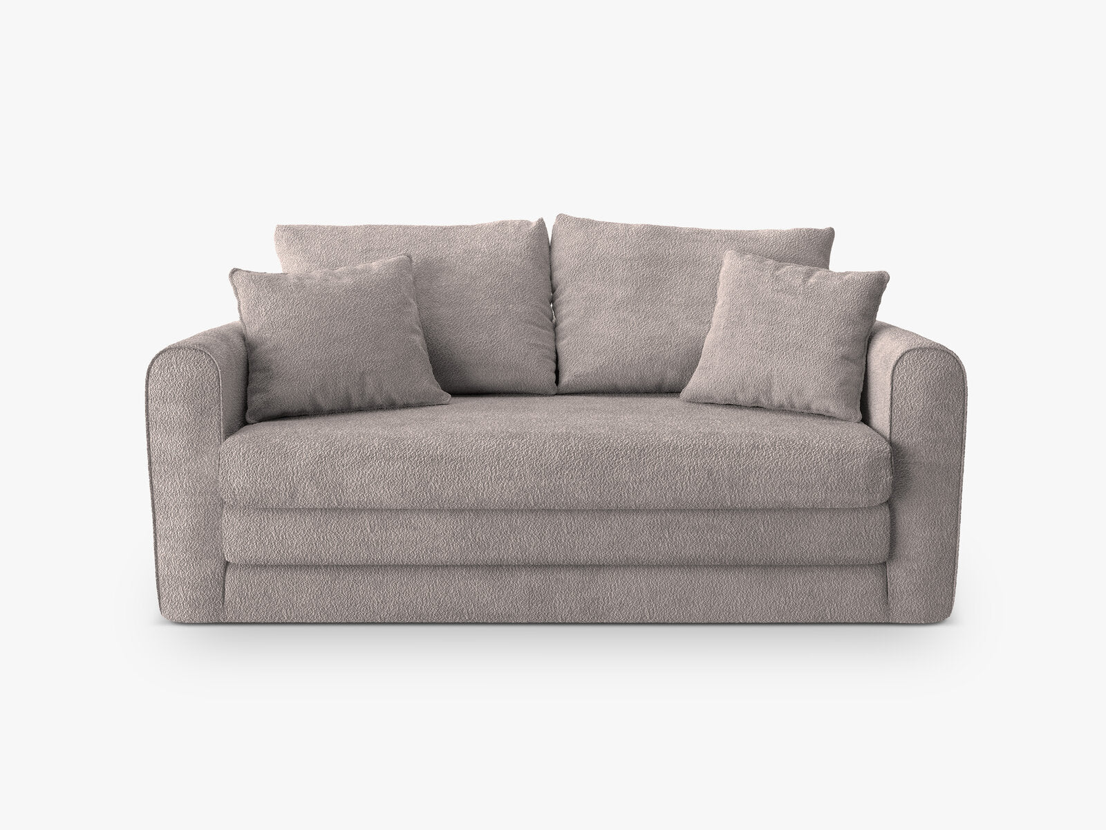 Micadoni Sofa Lido 2-Sitzer Boucle Warmes Grau