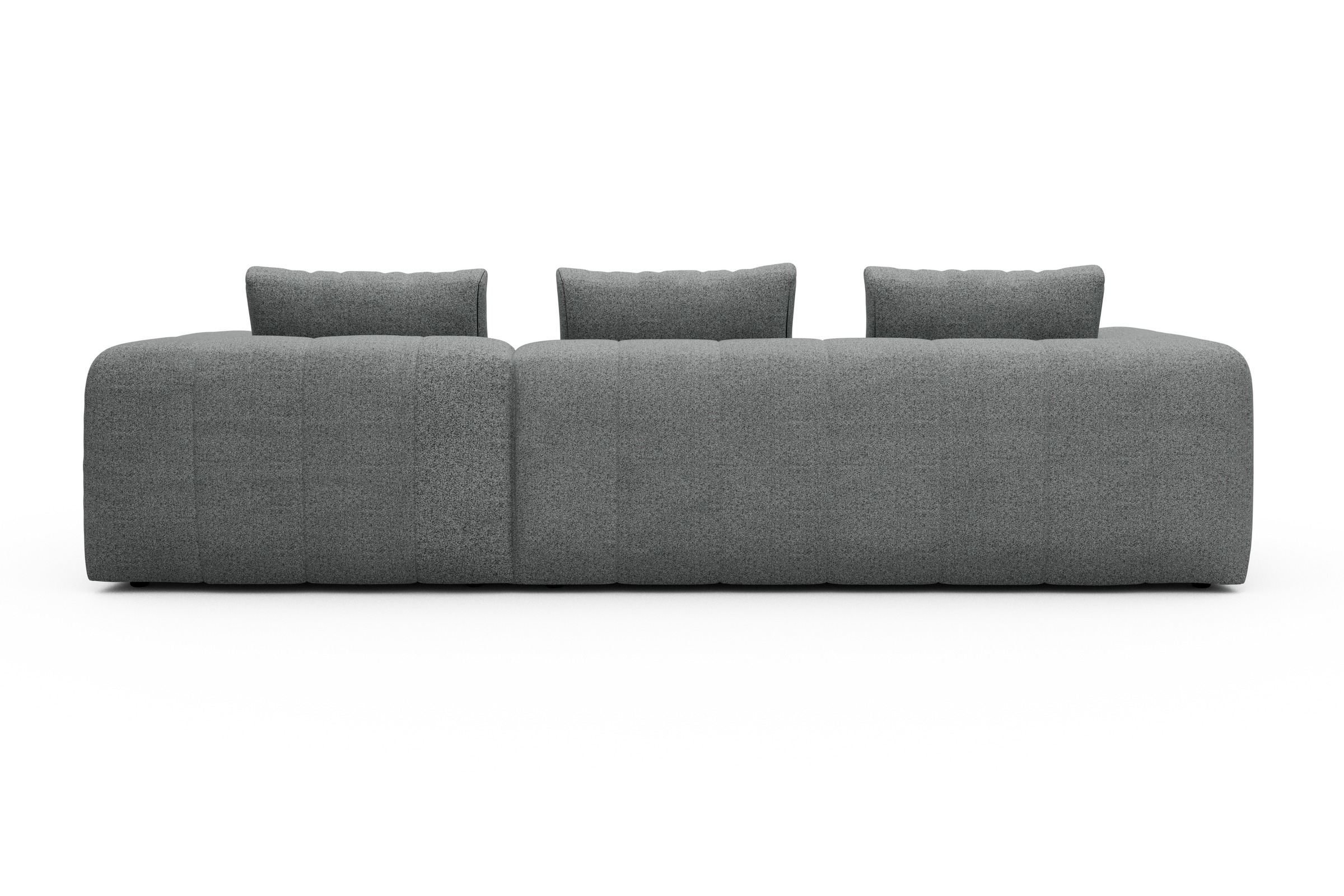 Ecksofa Hugo 2,5-Sitzer Armlehne links mit Chaiselongue Aivi-Gravet-Grey