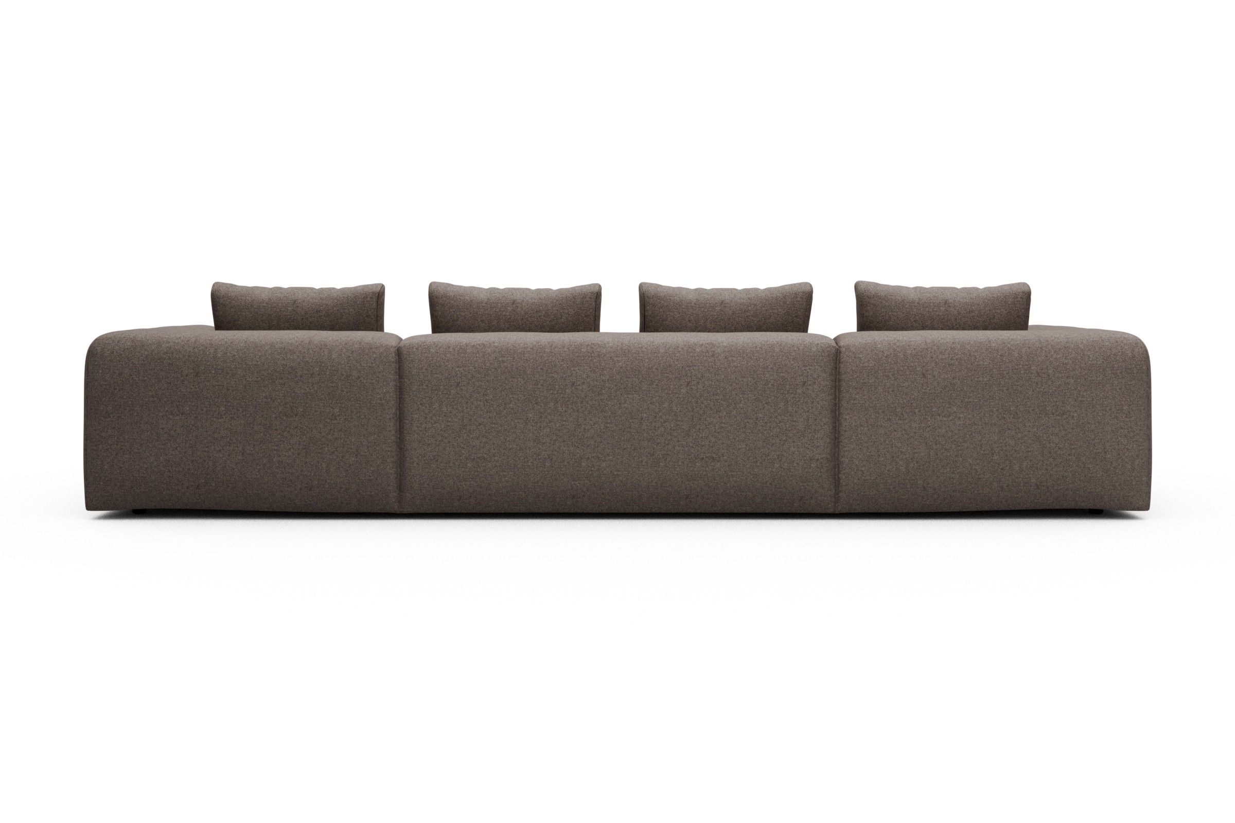 Wohnlandschaft Fred mit 2-Sitzer und Chaiselongue beidseitig Sama-Stone