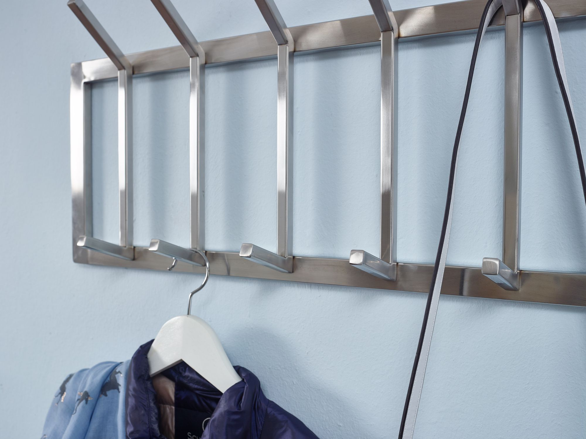 Wandgarderobe Fellabaer Metall Silber 65 × 10 × 30 cm