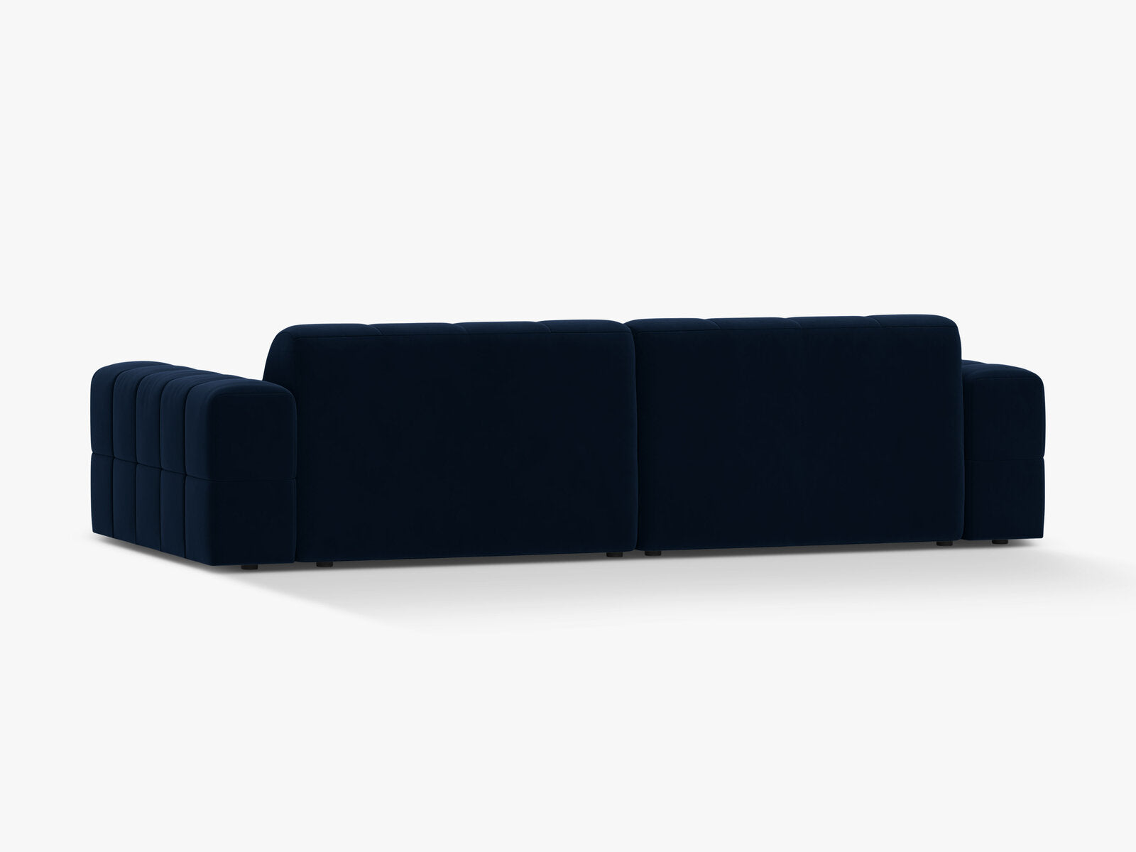 Micadoni Sofa Jennifer 4-Sitzer Samt Bluvel Königsblau