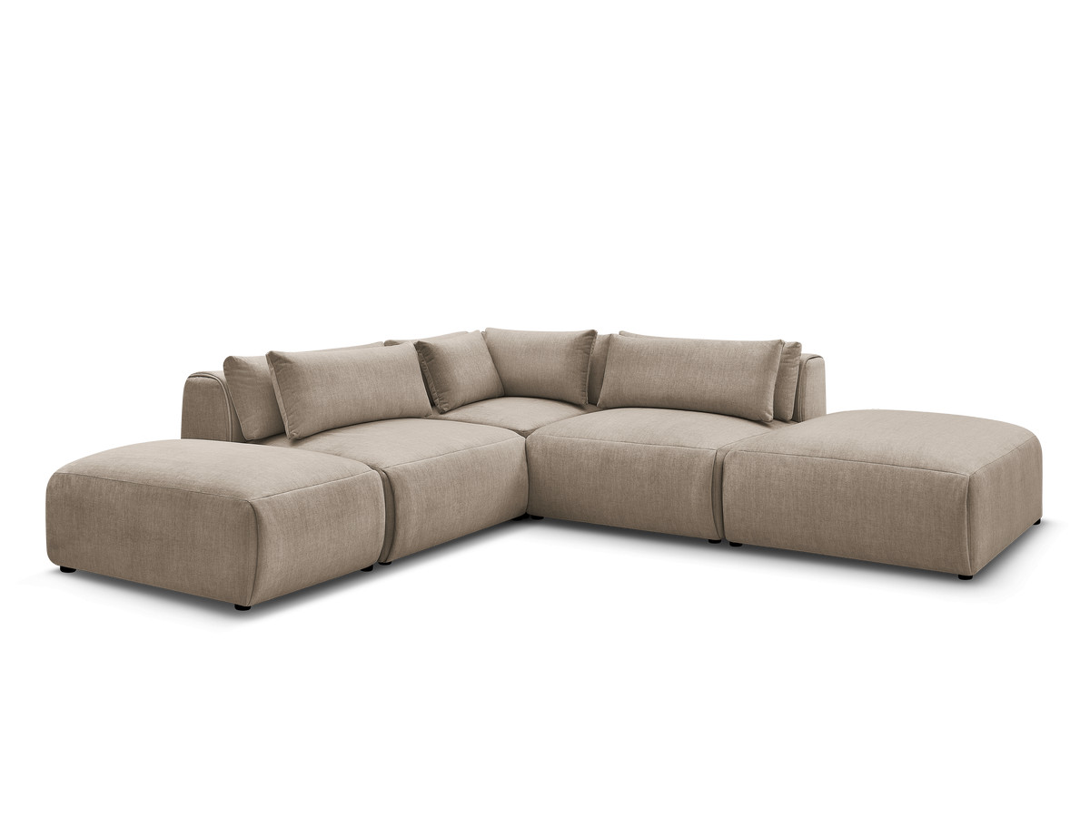 Bobochic Jana Ecksofa Samt Taupe