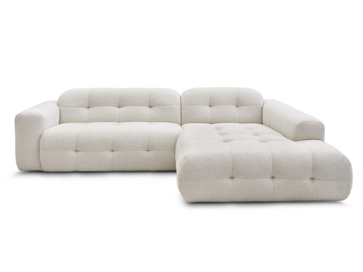 Bobochic Laura Ecksofa Melange-Stoff Beige Ecke rechts